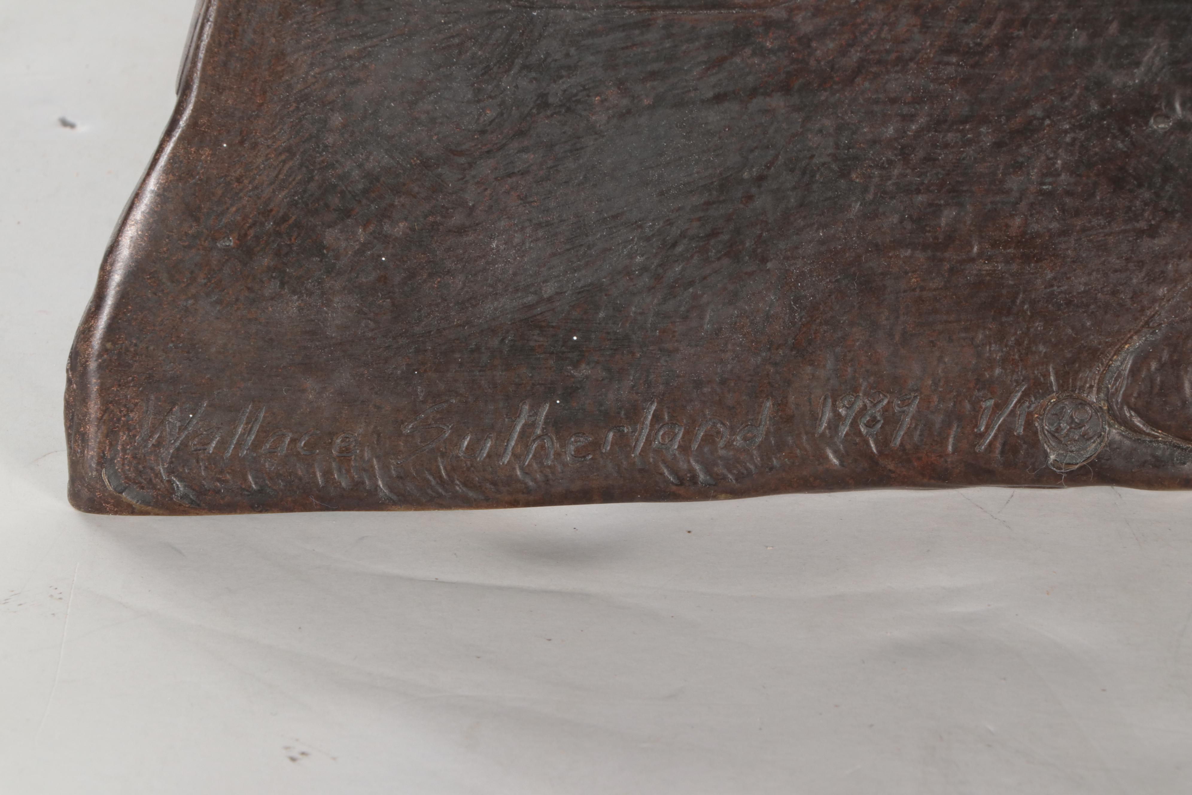 Wallace Sutherland Bronze Sculpture of Figure, 1989