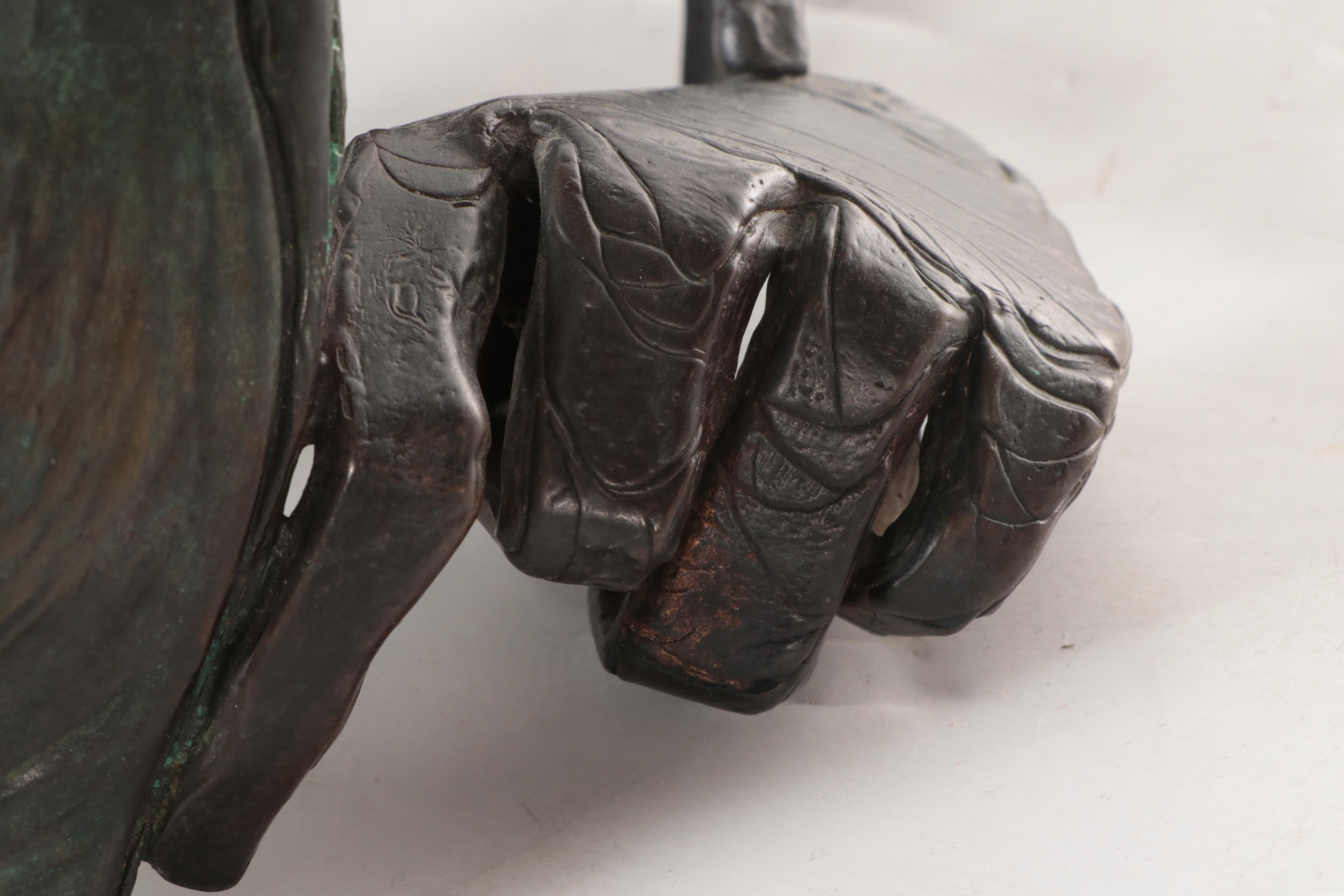 Wallace Sutherland Bronze Sculpture of Figure, 1989