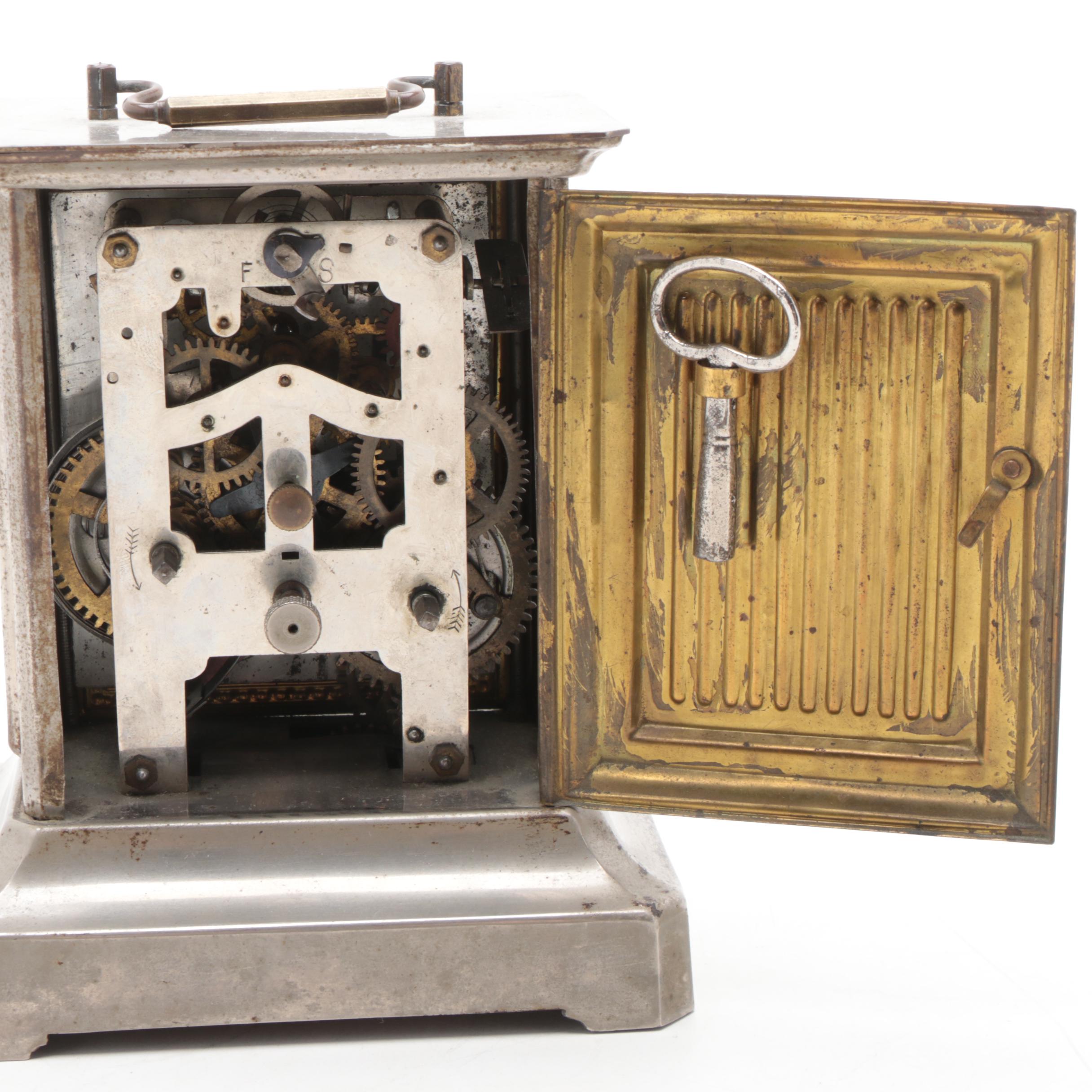 Friedrich Mauthe and Waterbury Clock Co. Carriage Clocks, Early 20th Century