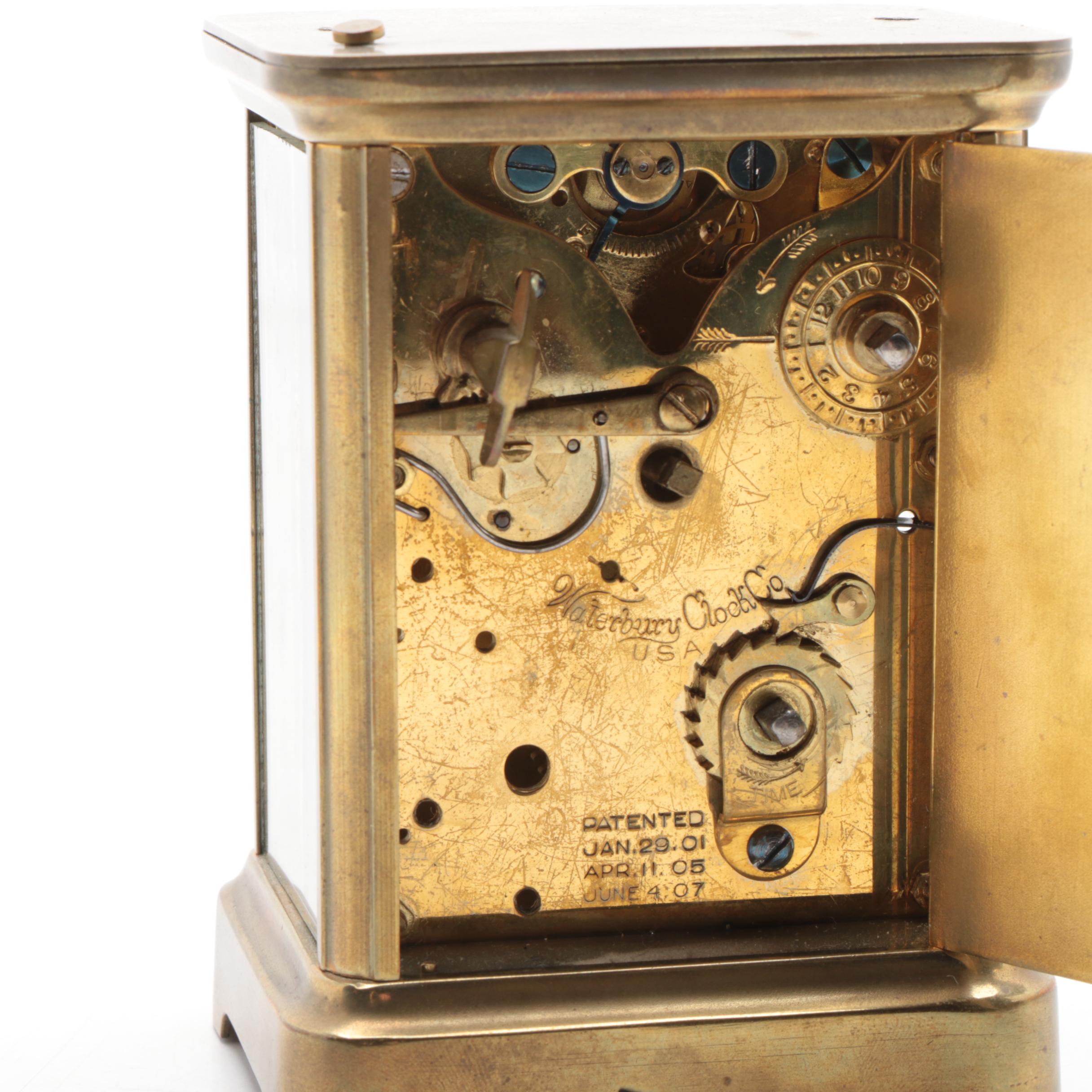 Friedrich Mauthe and Waterbury Clock Co. Carriage Clocks, Early 20th Century