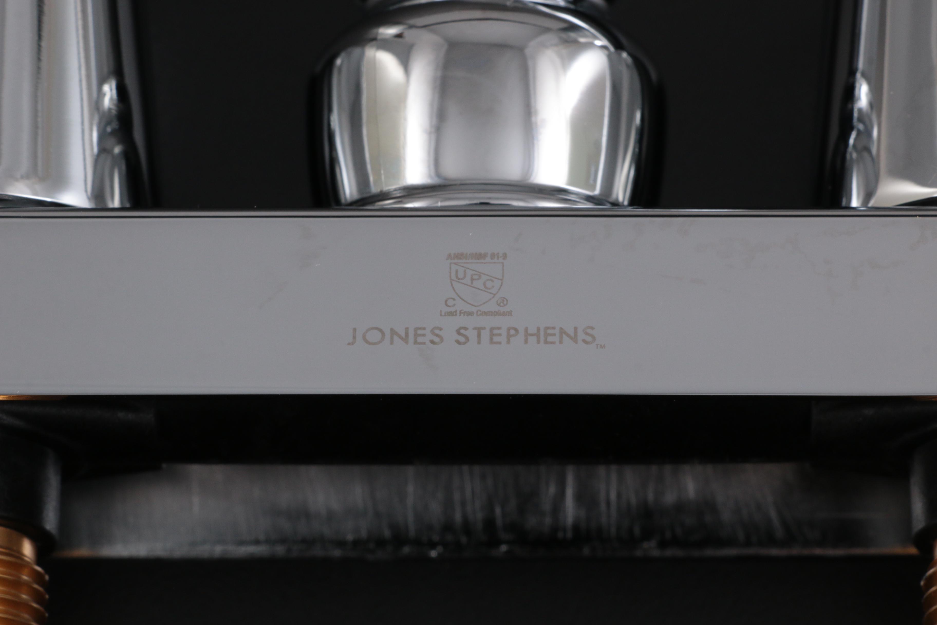 Chrome Two-Handle Handicap Laundry Tray Faucet, Showerhead, Towel Bar, Ring