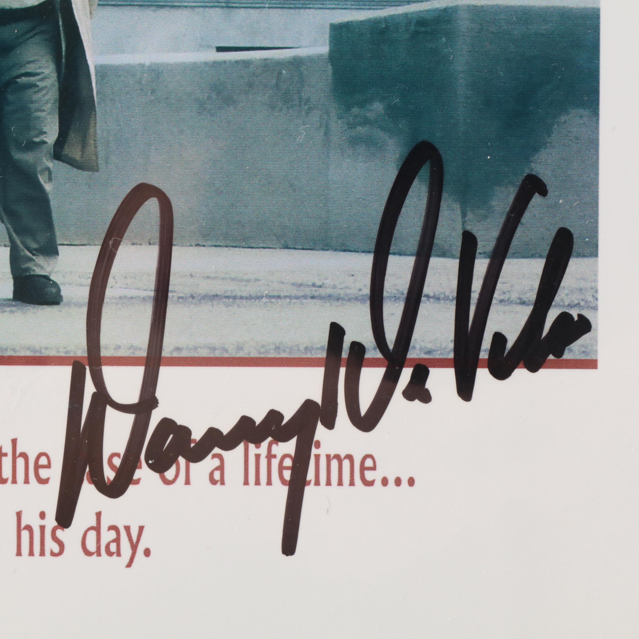 Jon Voight, Matt Damon, Danny Devito, Others Signed "The Rainmakers" Movie Print