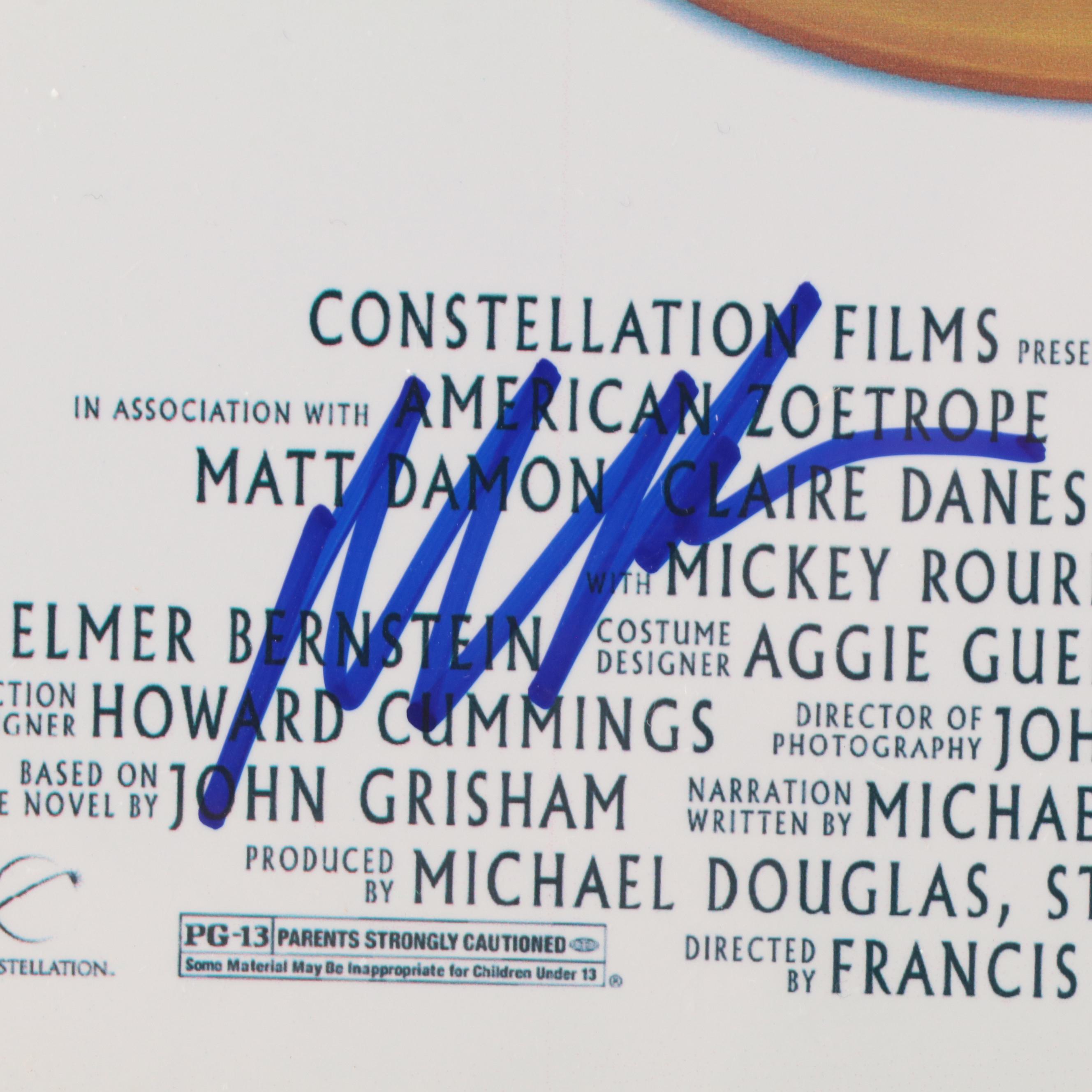 Jon Voight, Matt Damon, Danny Devito, Others Signed "The Rainmakers" Movie Print