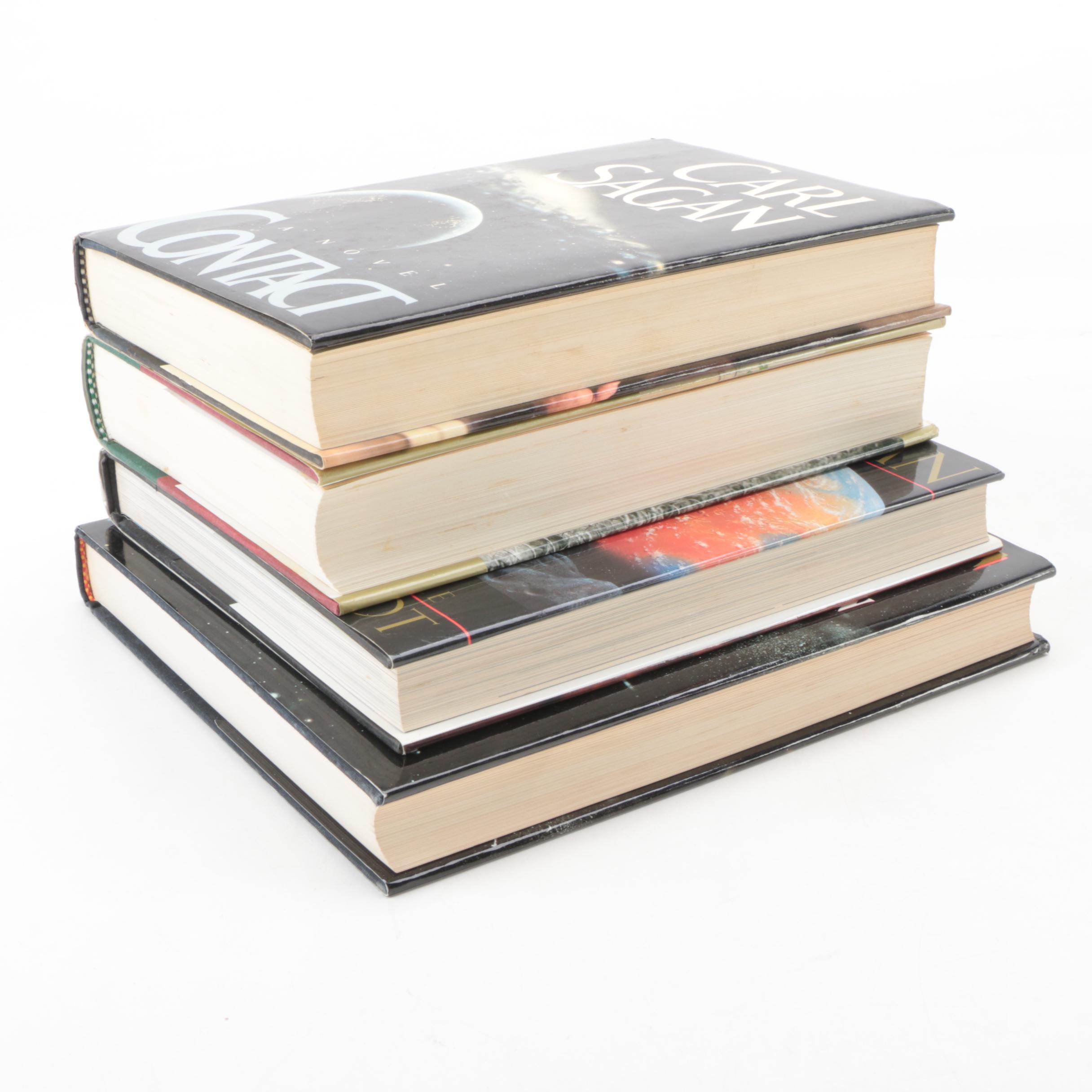 First Edition Carl Sagan Books Including "Comet" and "Contact"