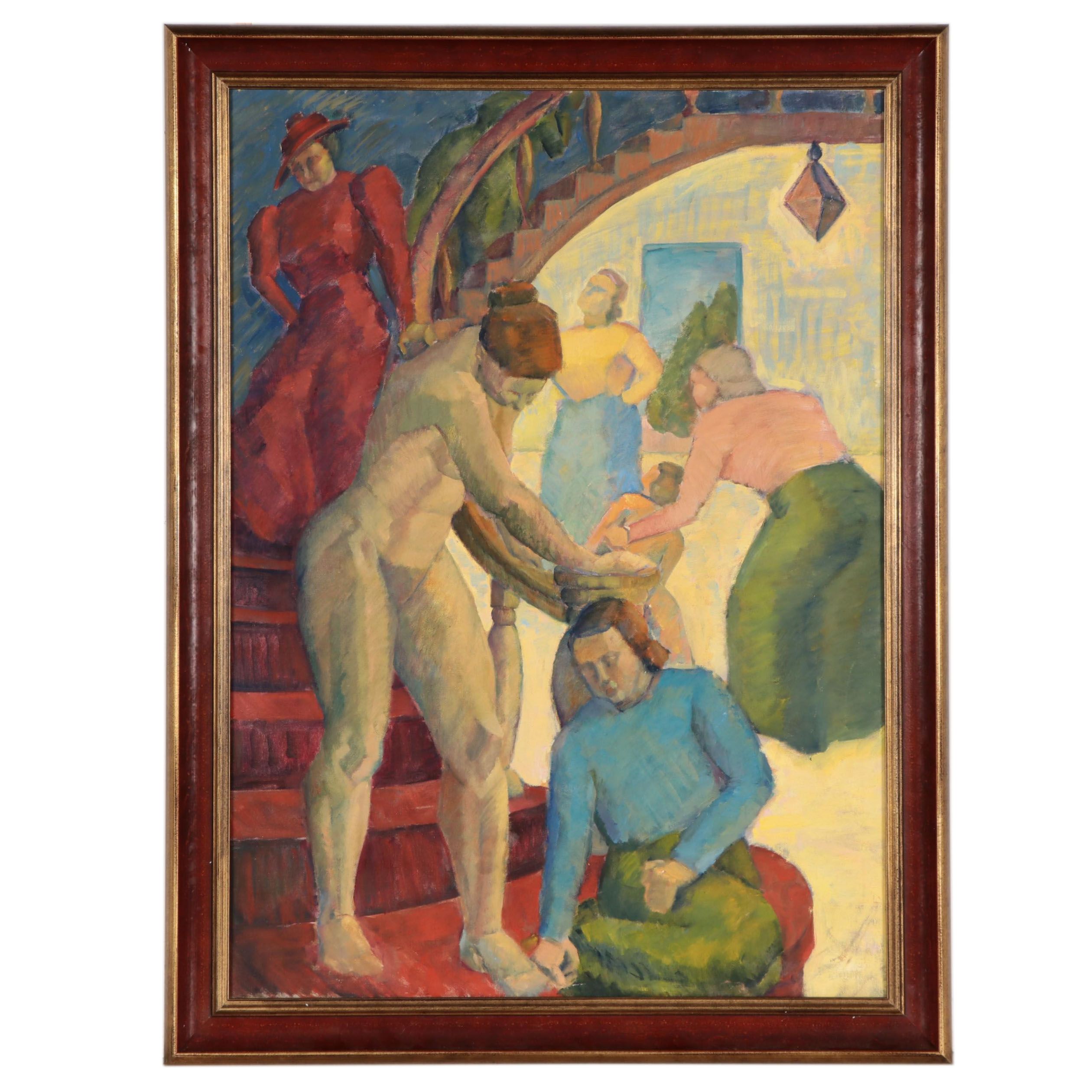 Elizabeth Ogilby Oil Painting "The Artist's Atelier," 1939