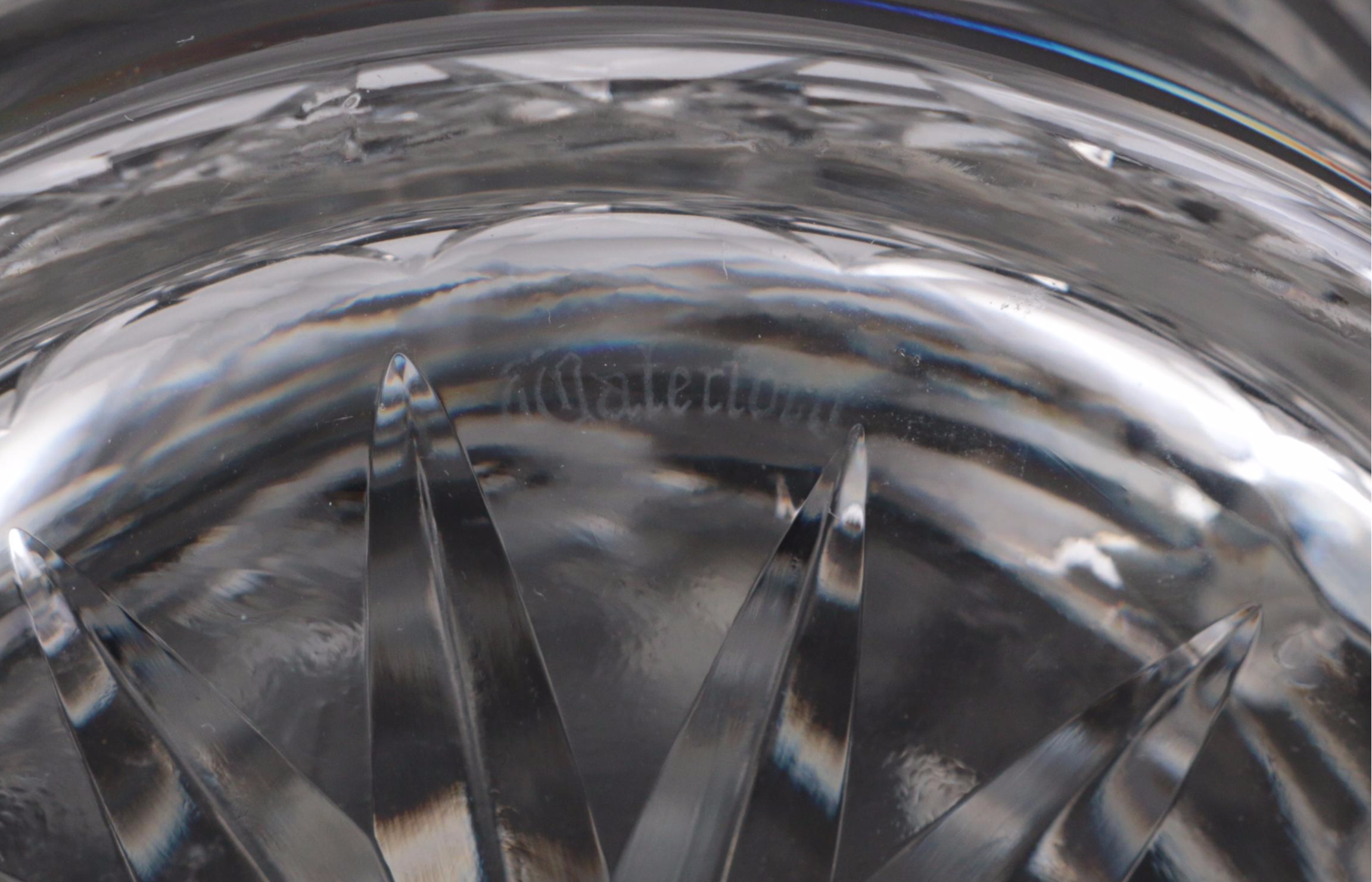 Waterford Crystal "Lismore" Wine Decanter with Stopper and Sherry Glasses