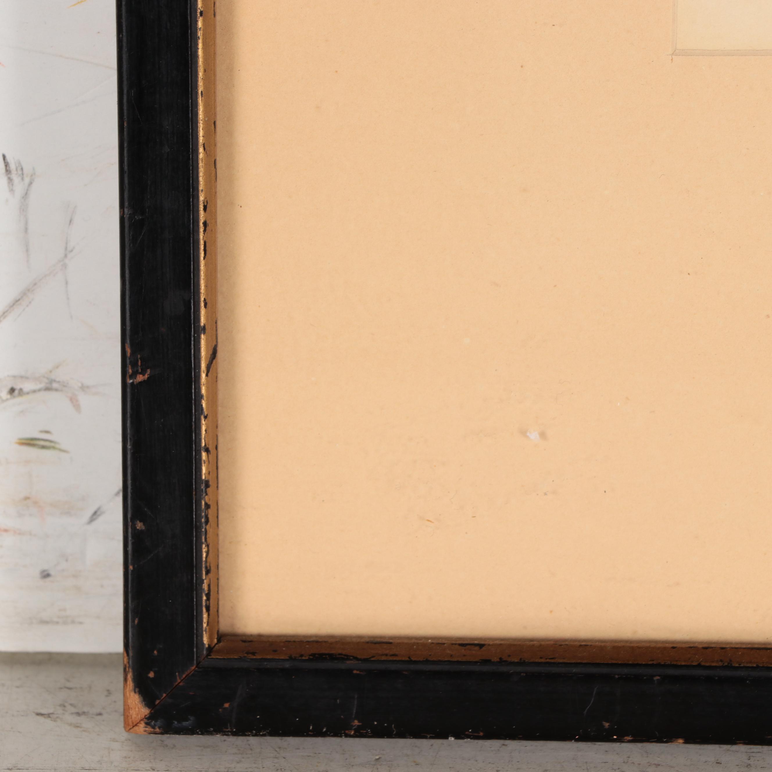 Albany E. Howarth Drypoint Etching "The Mermaid Inn," Circa 1900