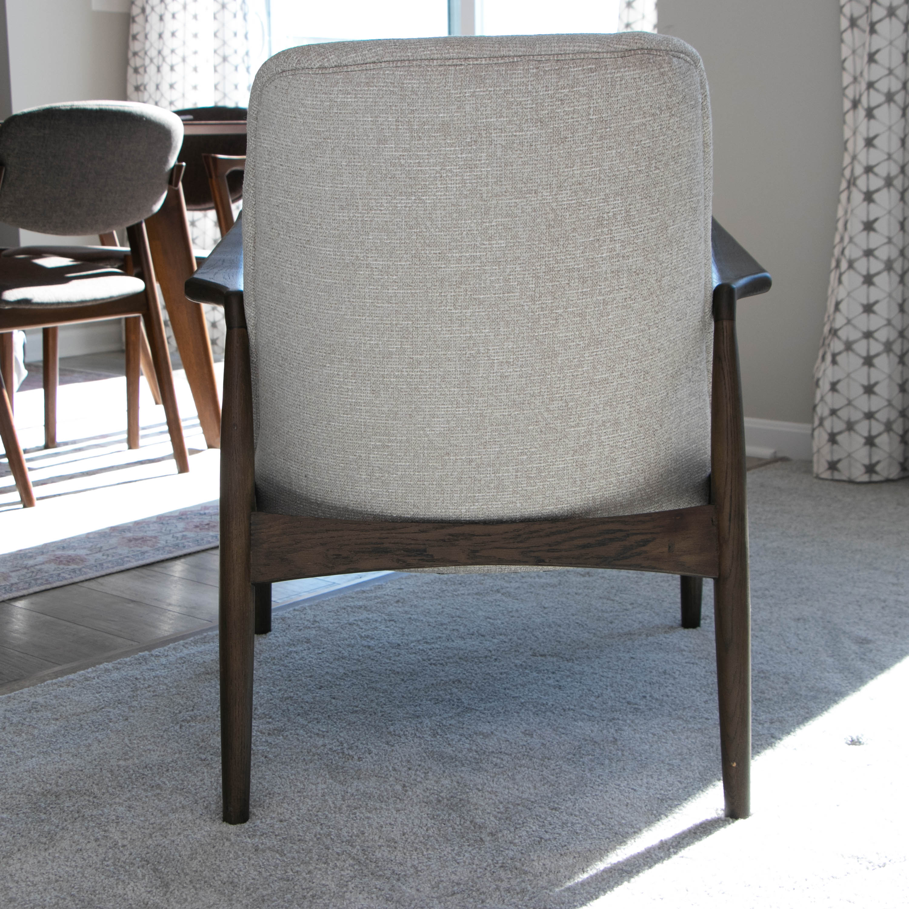 Pair of Four Hands Mid Century Modern Style "Braden" Lounge Chairs