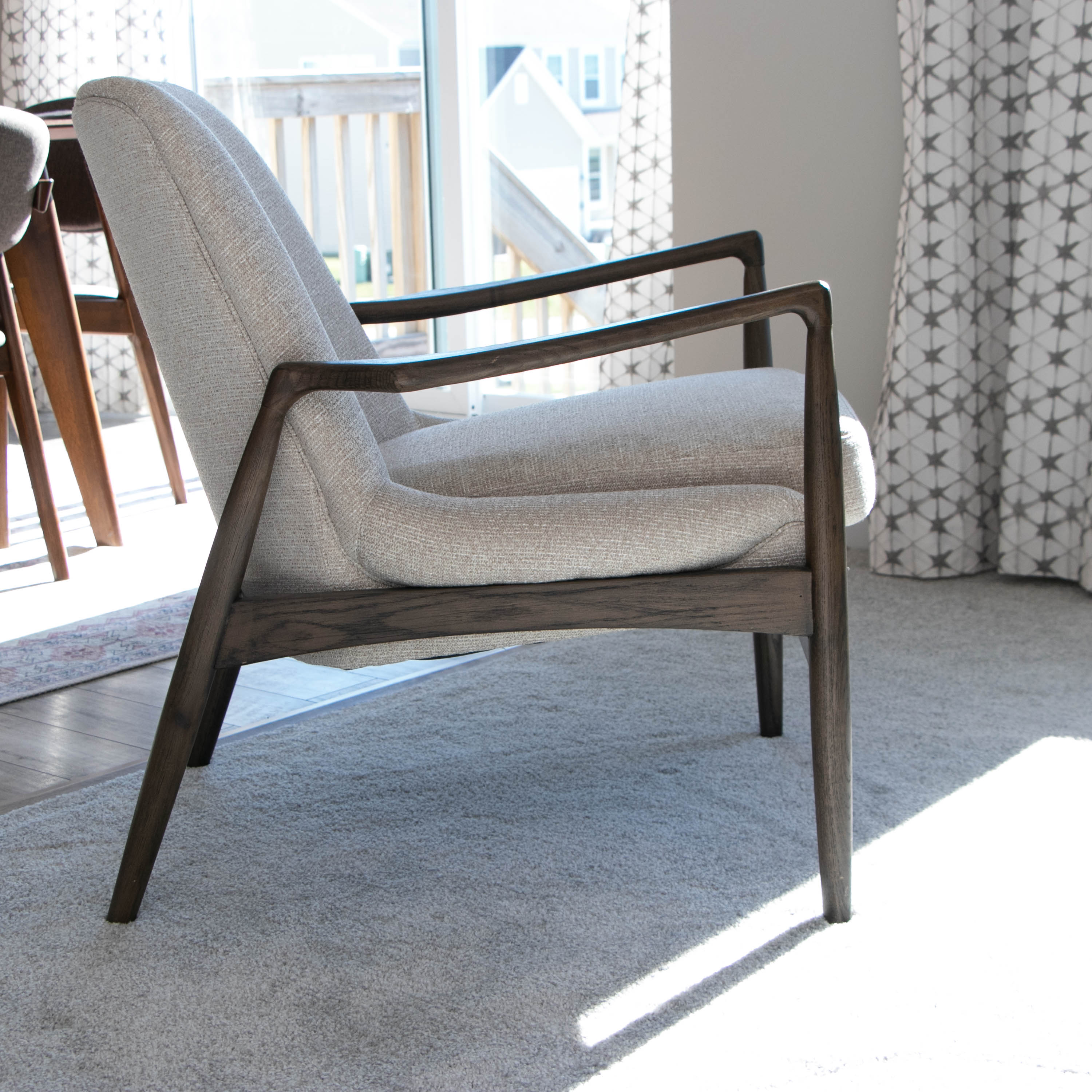 Pair of Four Hands Mid Century Modern Style "Braden" Lounge Chairs