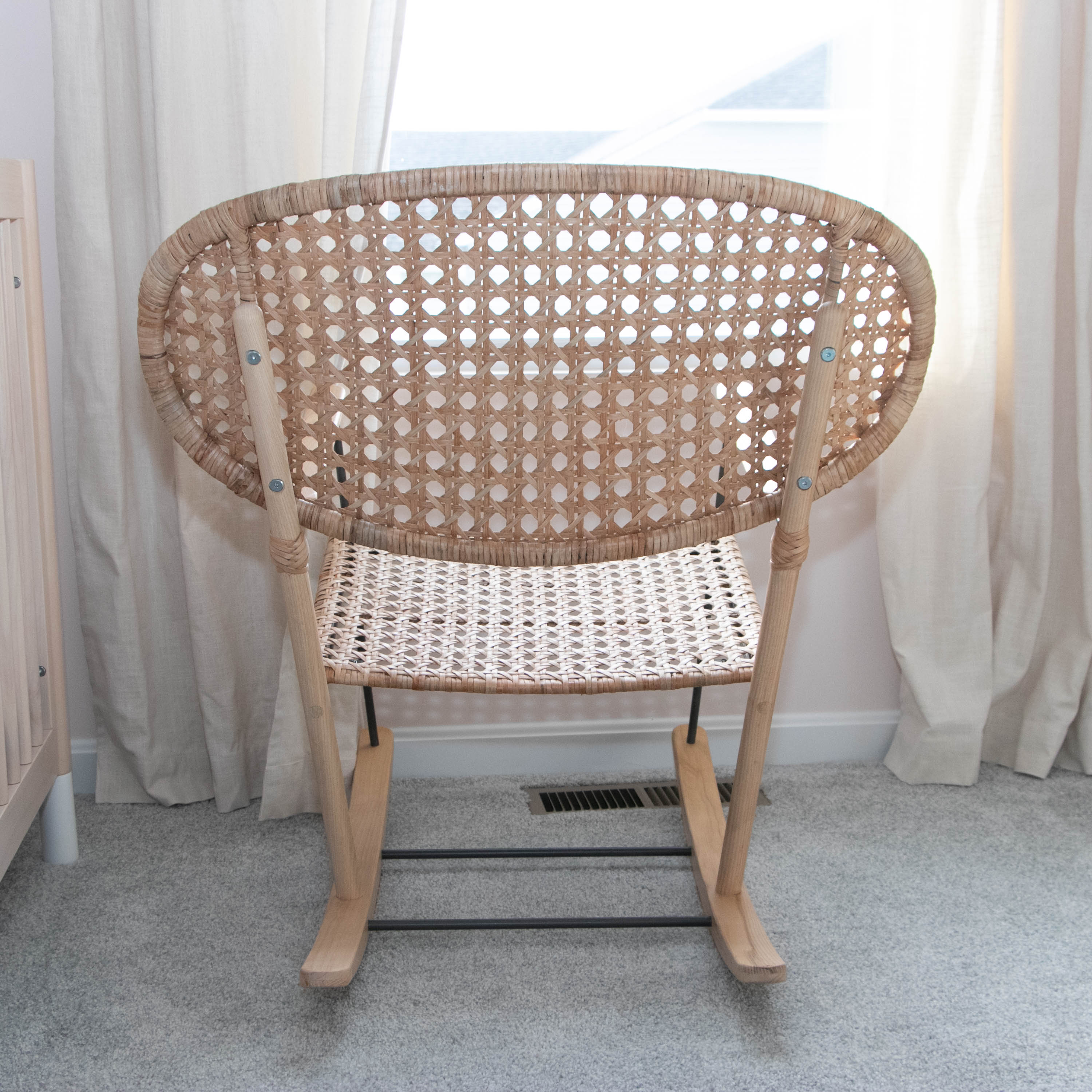 IKEA Grönadal Rattan and Ash Rocking Chair