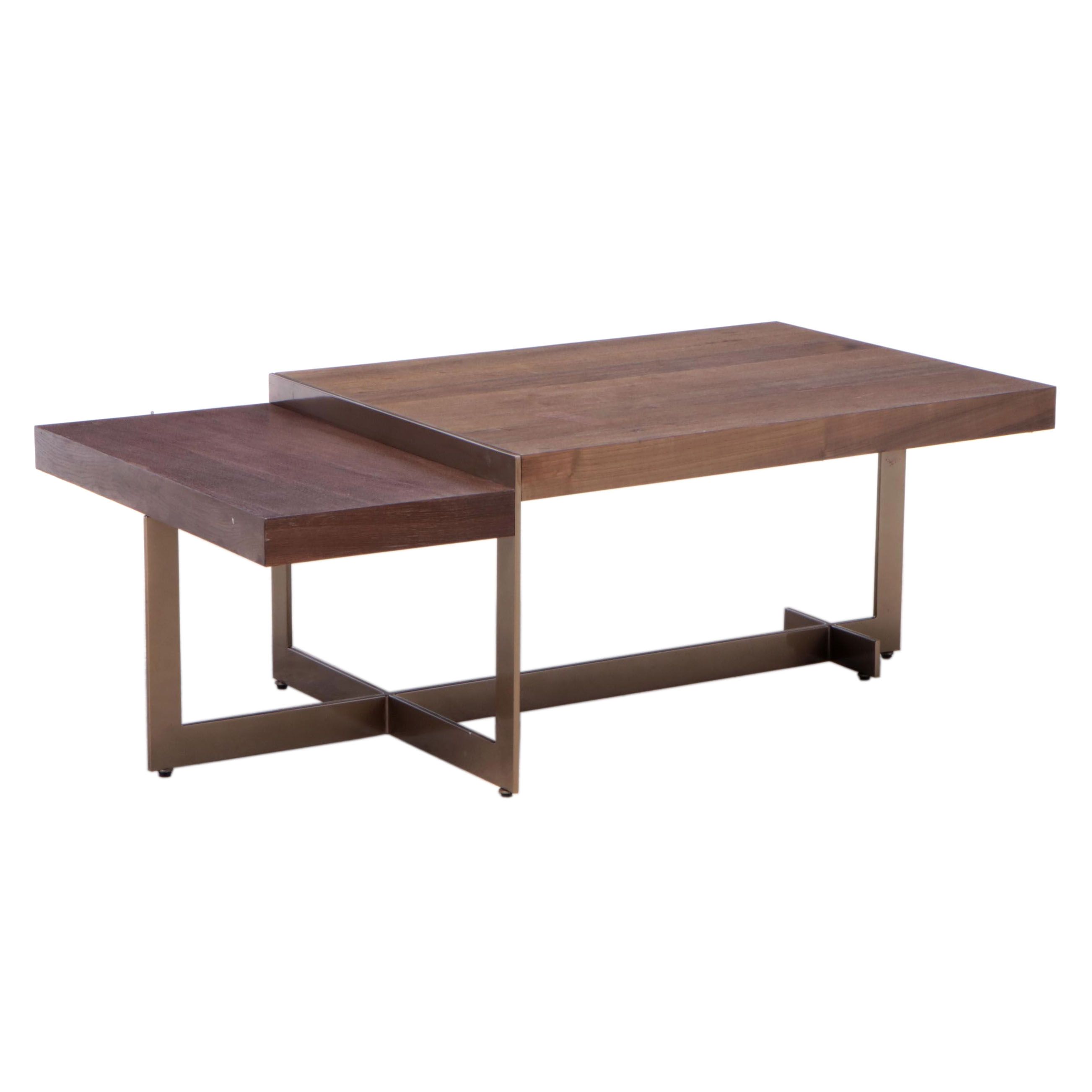 AD Modern Contemporary Modern Bilevel Coffee Table