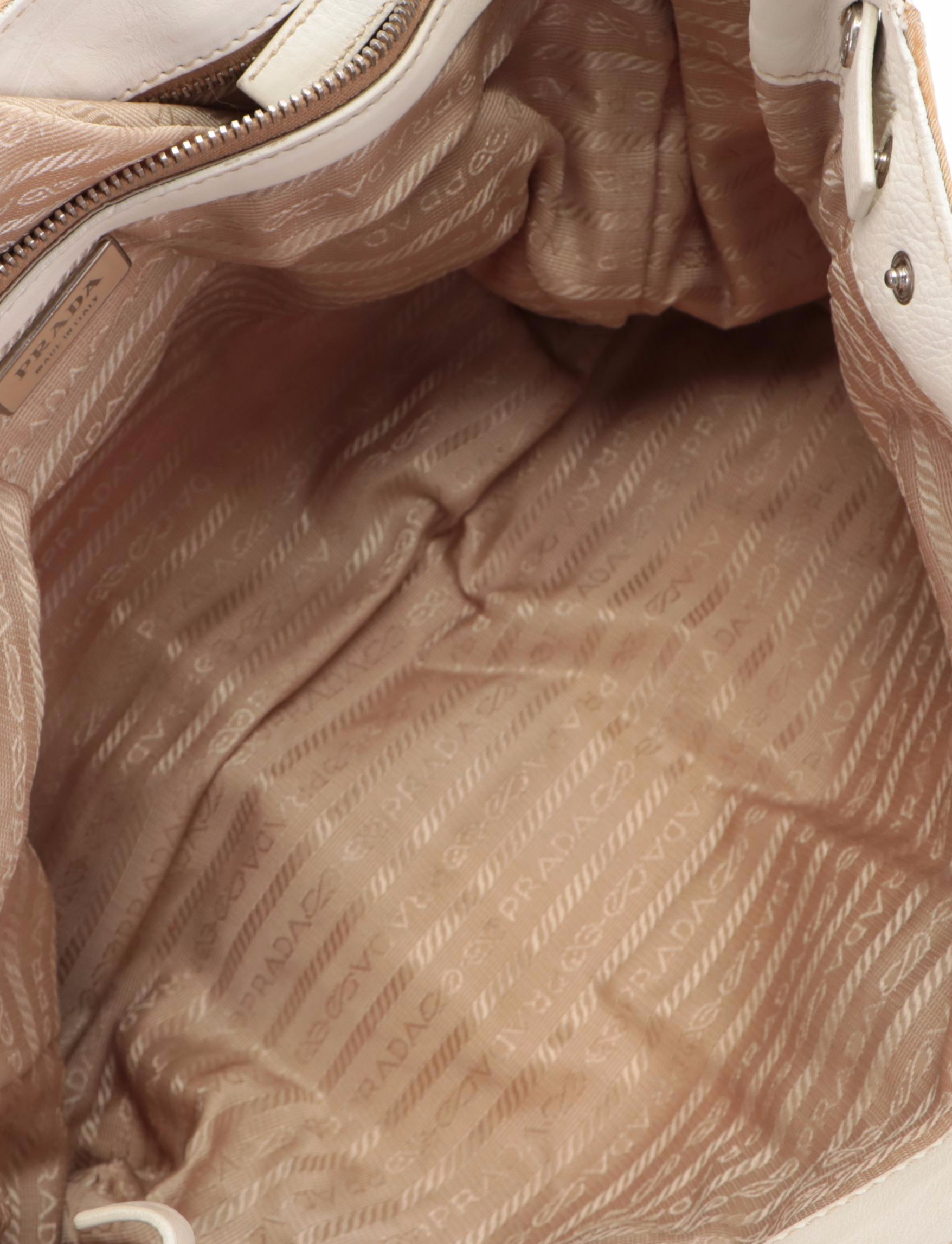 Prada Flap Front Shoulder Bag in Tessuto Nylon and Leather