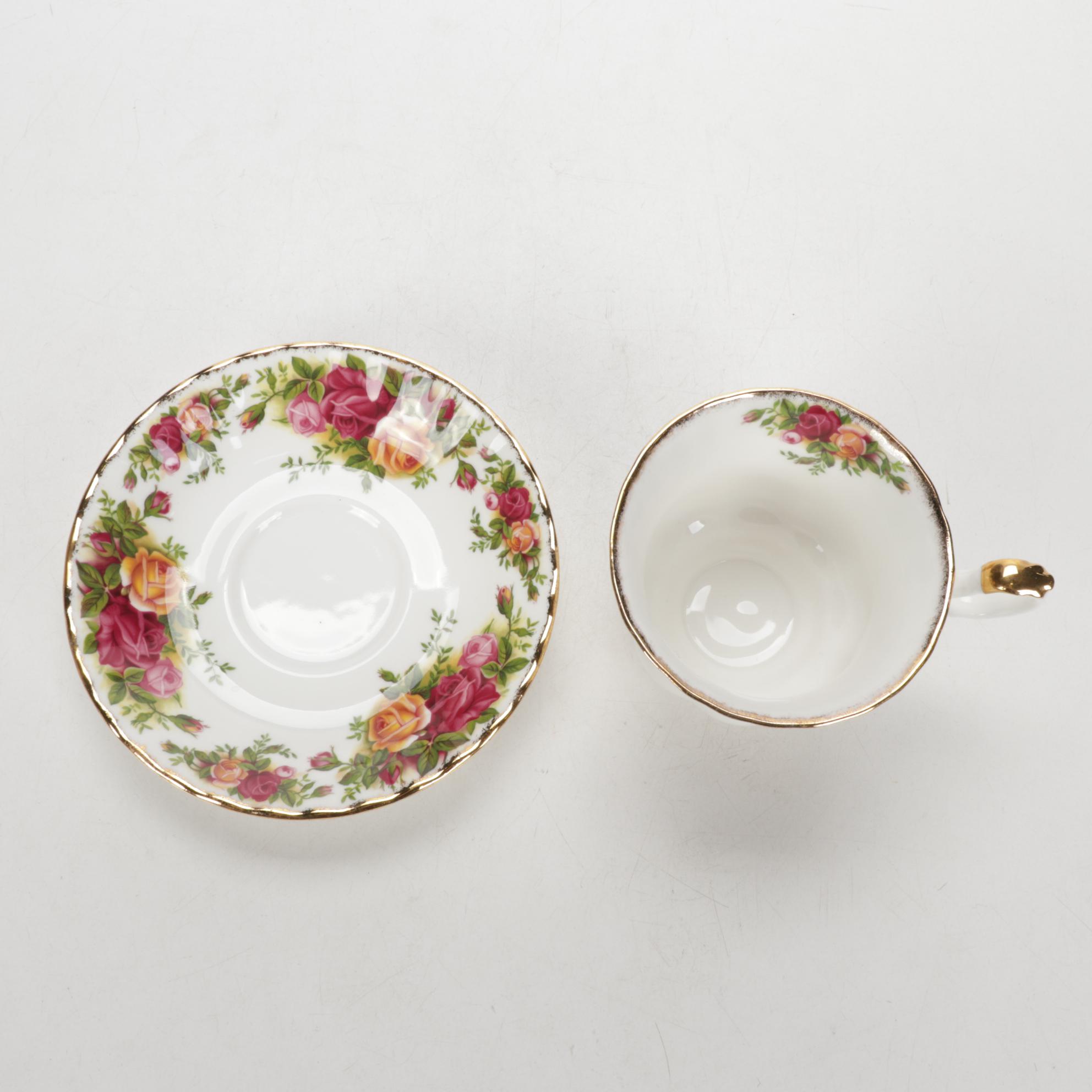 Royal Albert "Old Country Roses" Bone China Dinnerware and Stemware