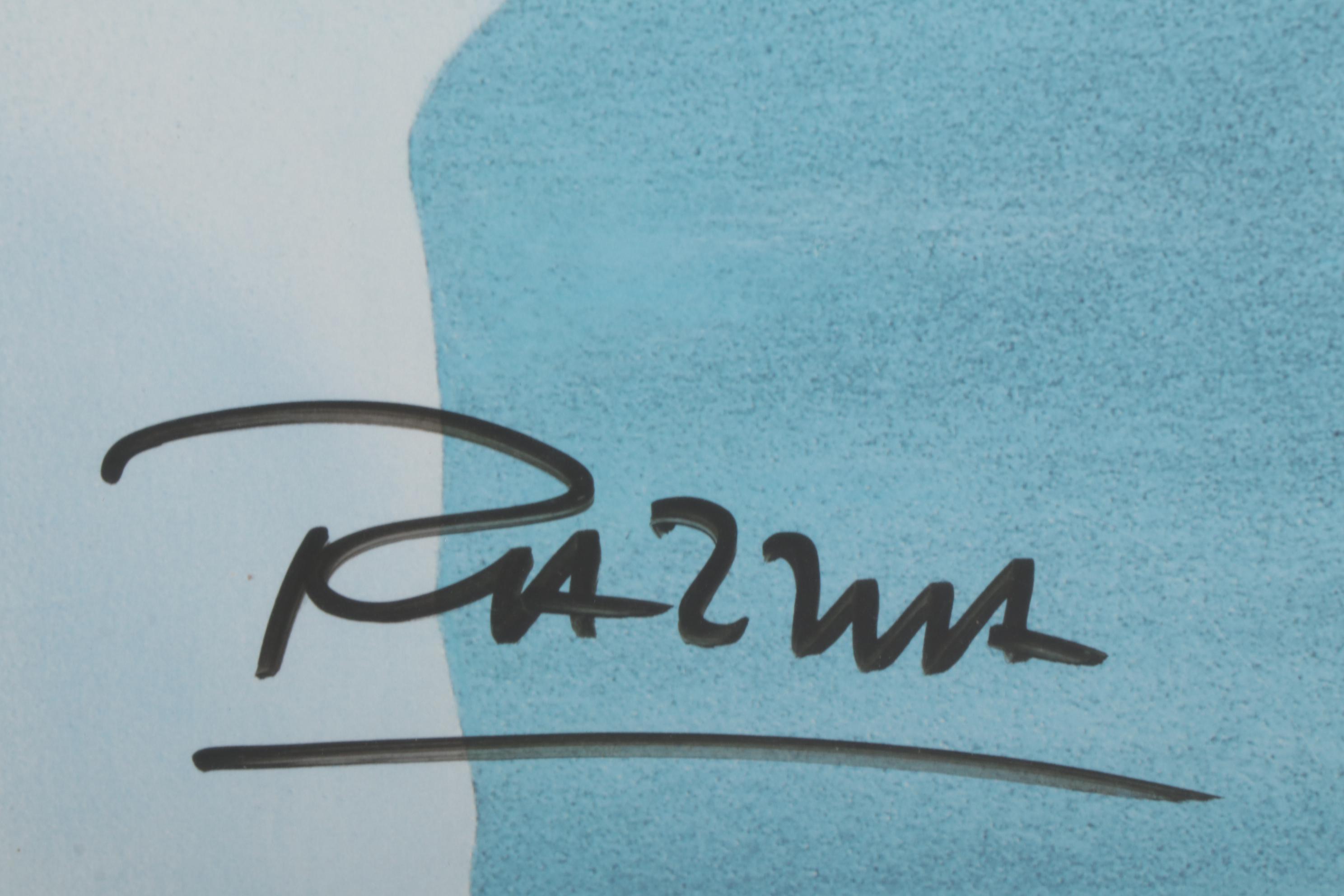 Razzia Luxury Car Giclée Poster "Bugatti Atlantic," Circa 1989