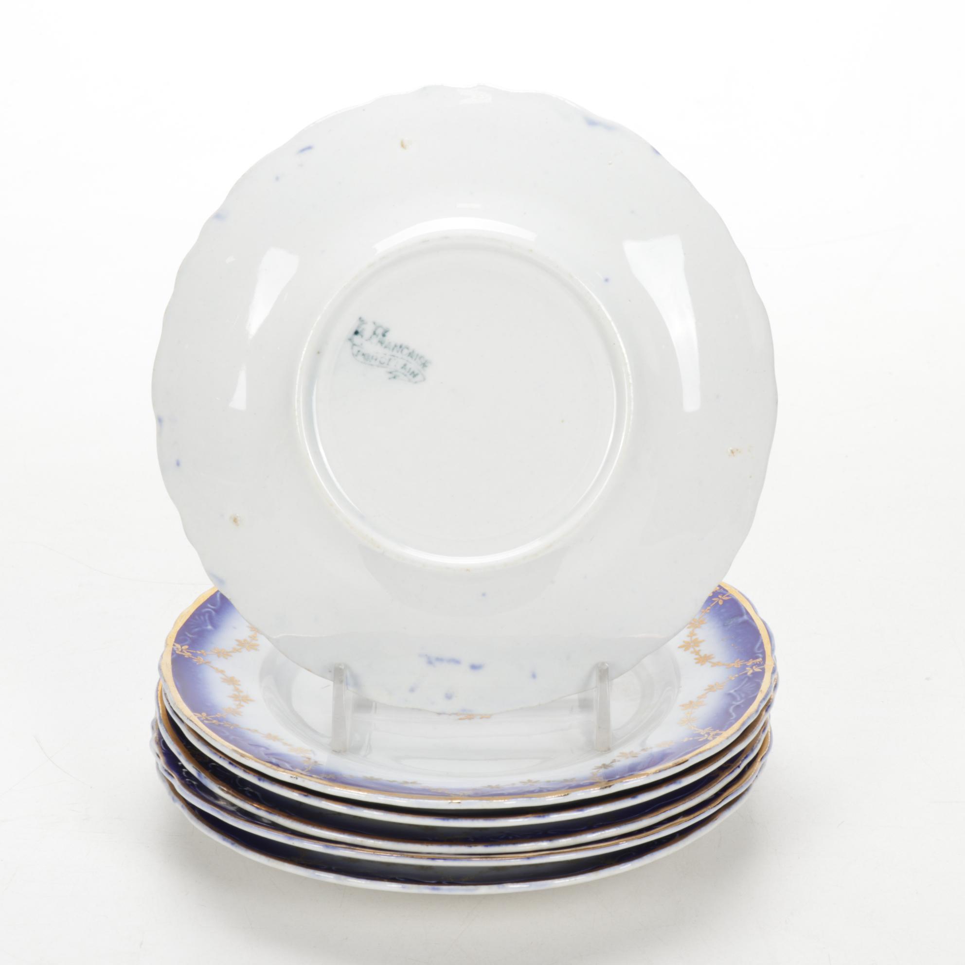 La Francaise Co. Blue and White Porcelain Dinnerware