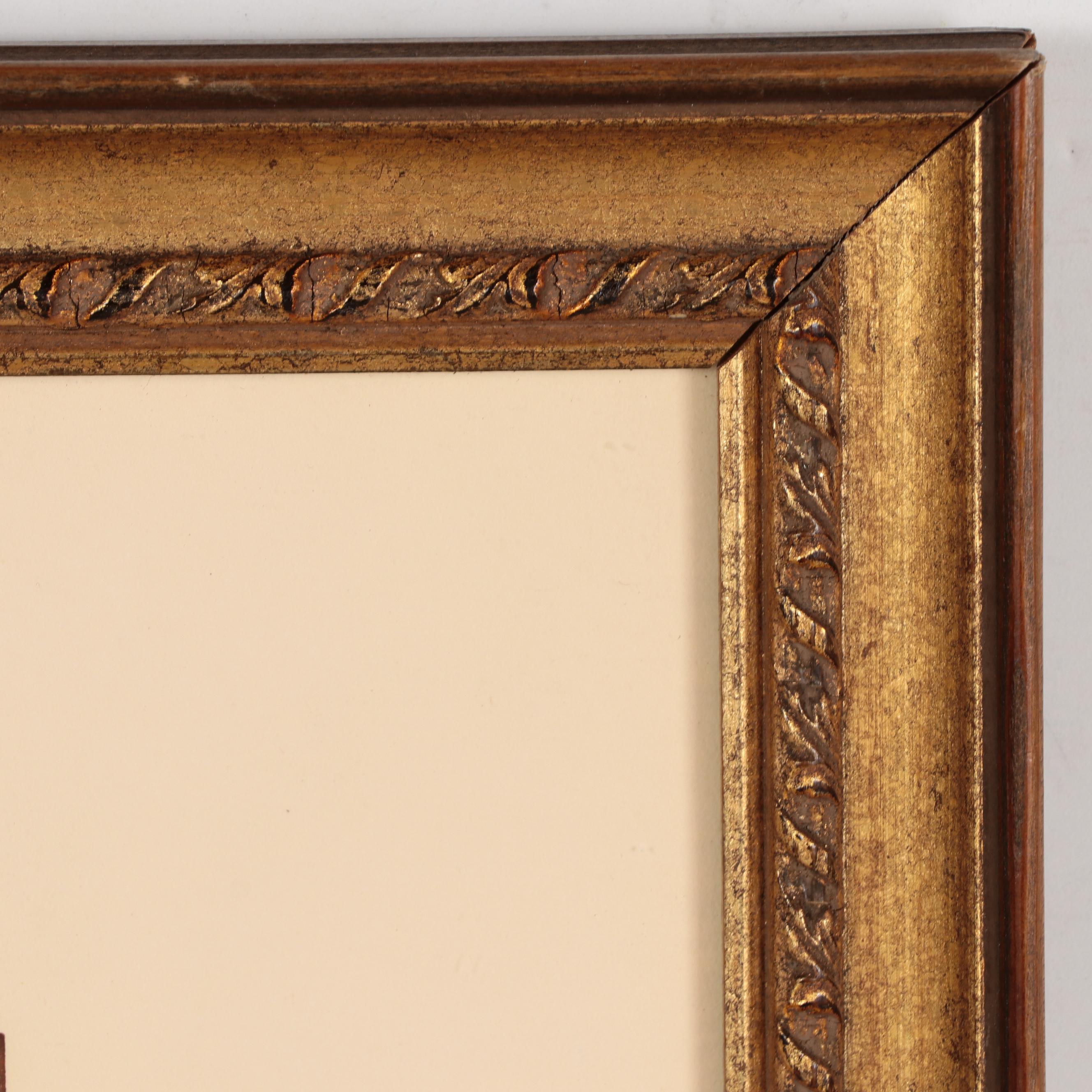 F. Austin Ray Watercolor Painting of Lake, Late 20th Century