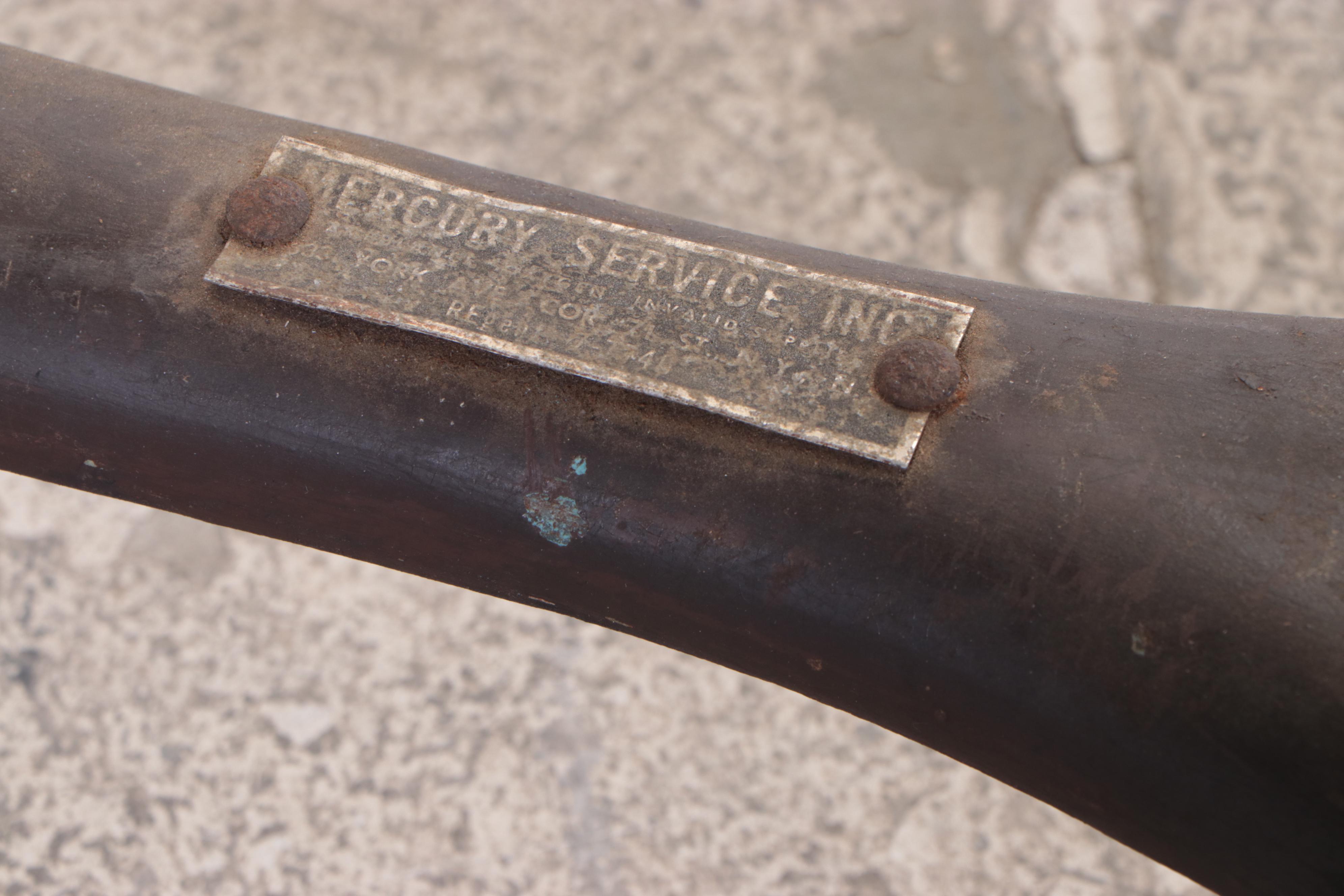 Industrial Iron and Oak Tilt-Table with Laminate Drafting Board