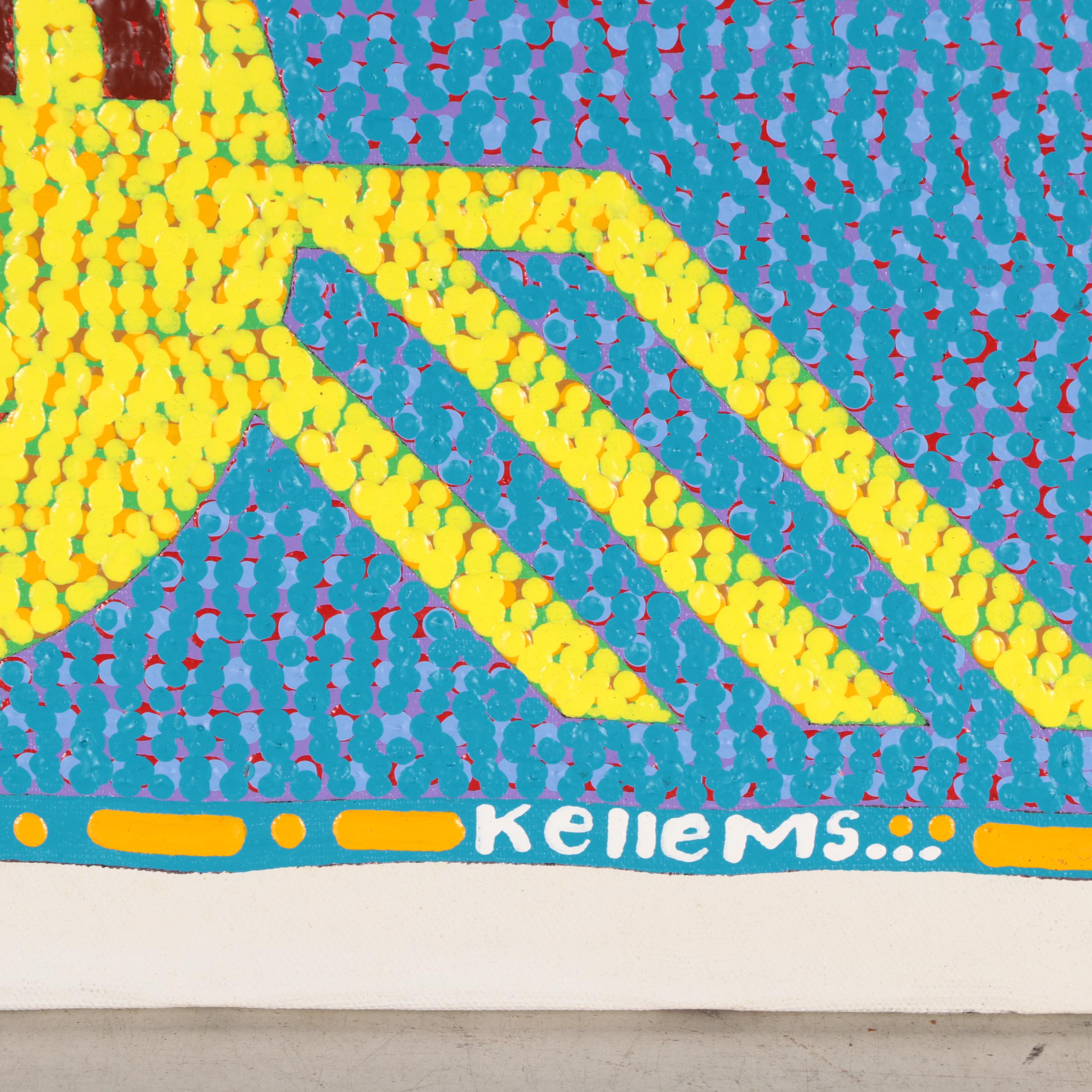 Jerry Kellems Abstract Acrylic Painting