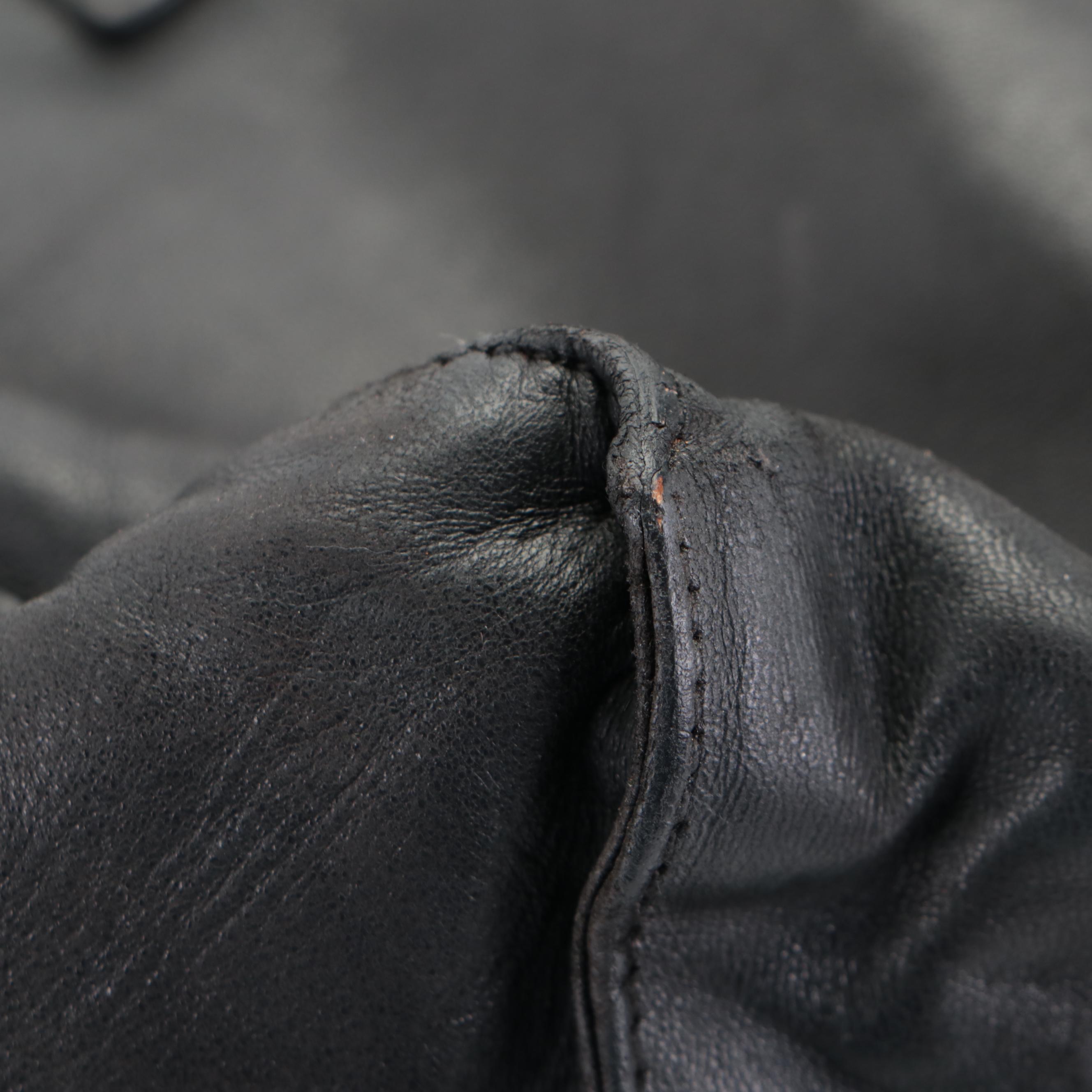 Prada Shoulder Bag in Black Lambskin