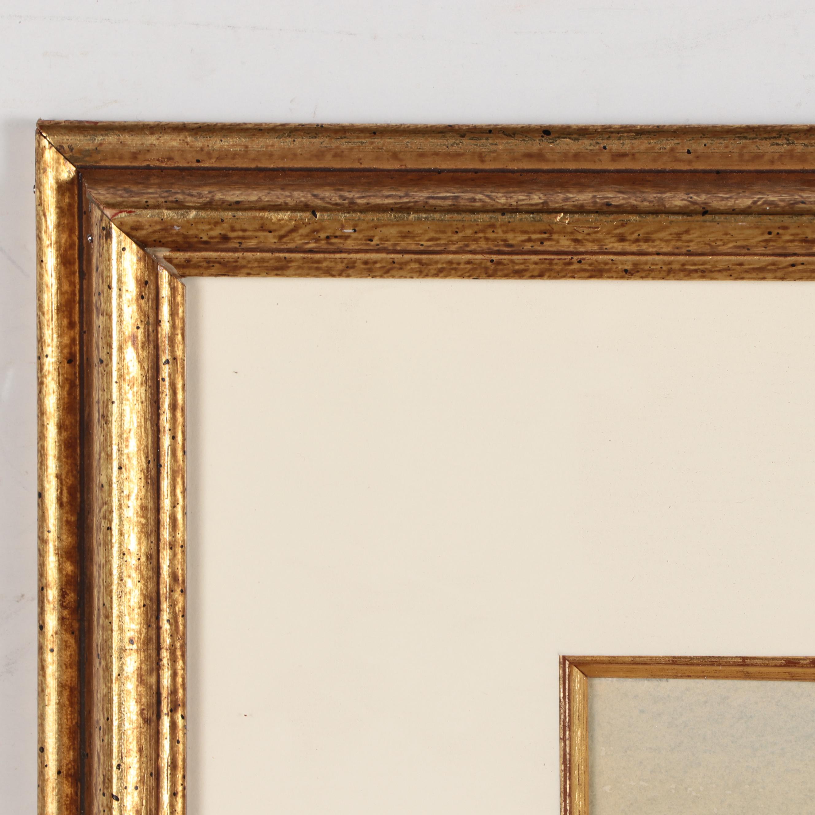 Edmond James Fitzgerald Watercolor Painting of a Beach