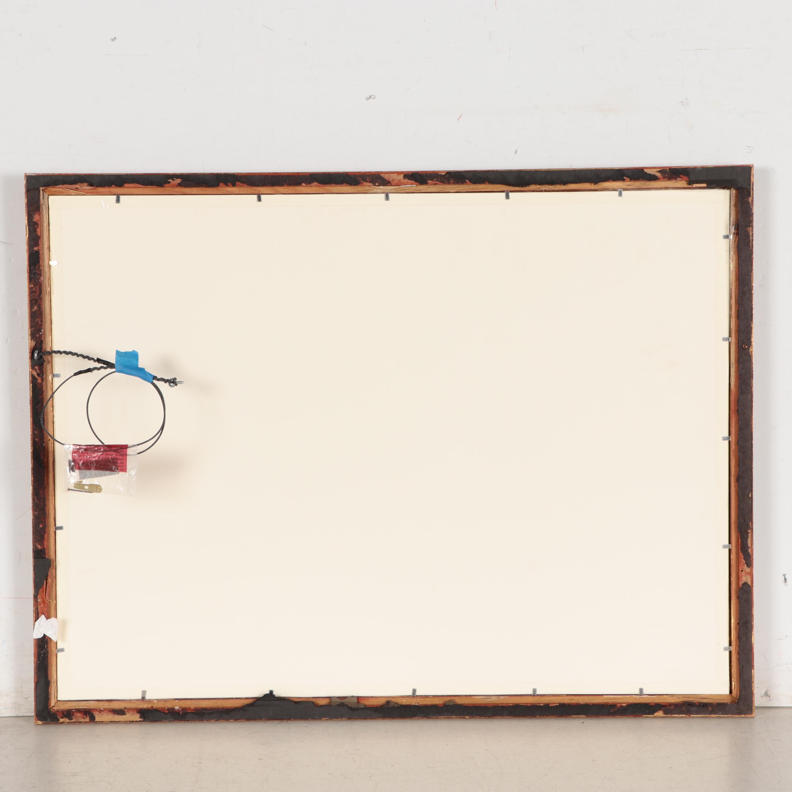 Edmond James Fitzgerald Watercolor Painting of a Beach