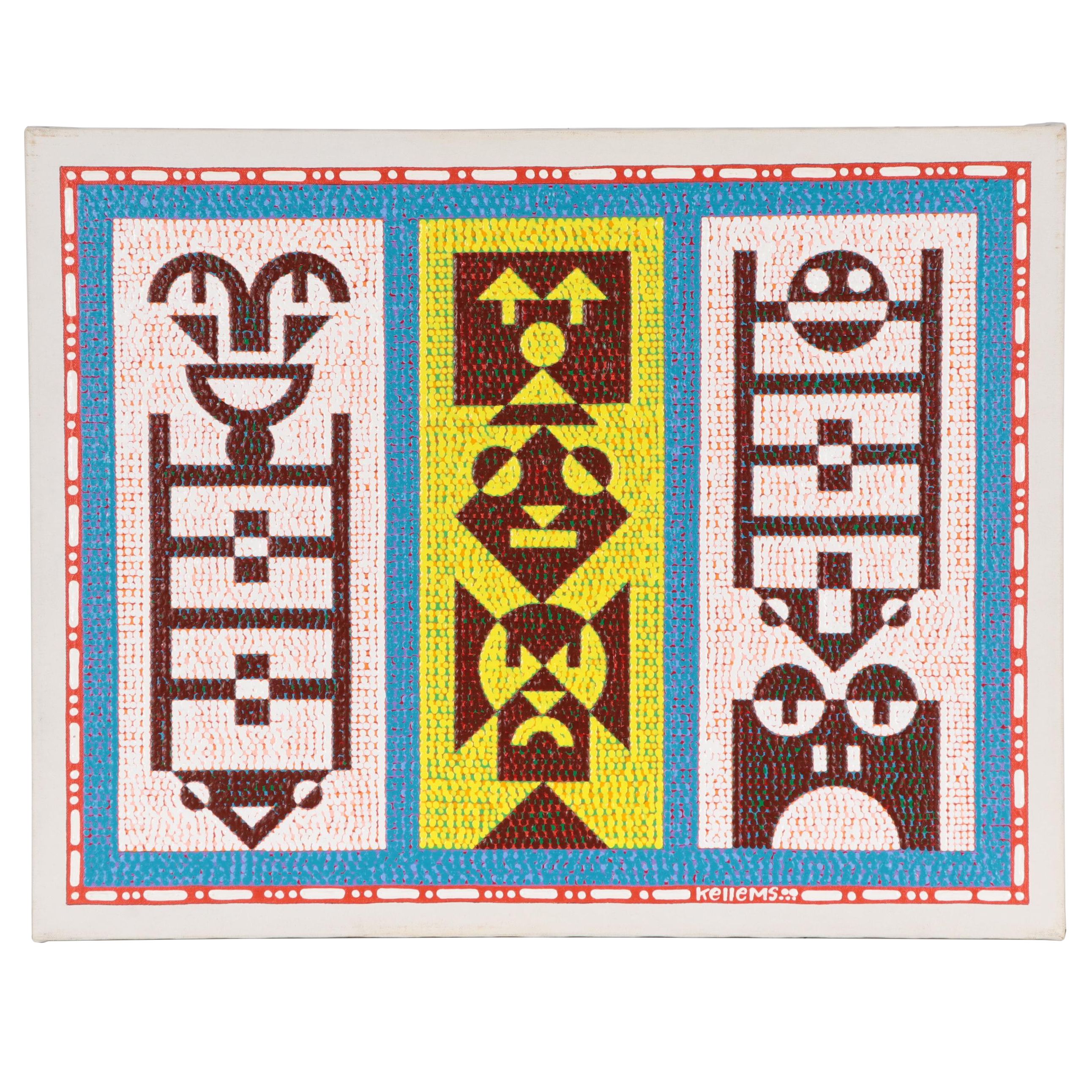 Jerry Kellems Abstract Acrylic Painting