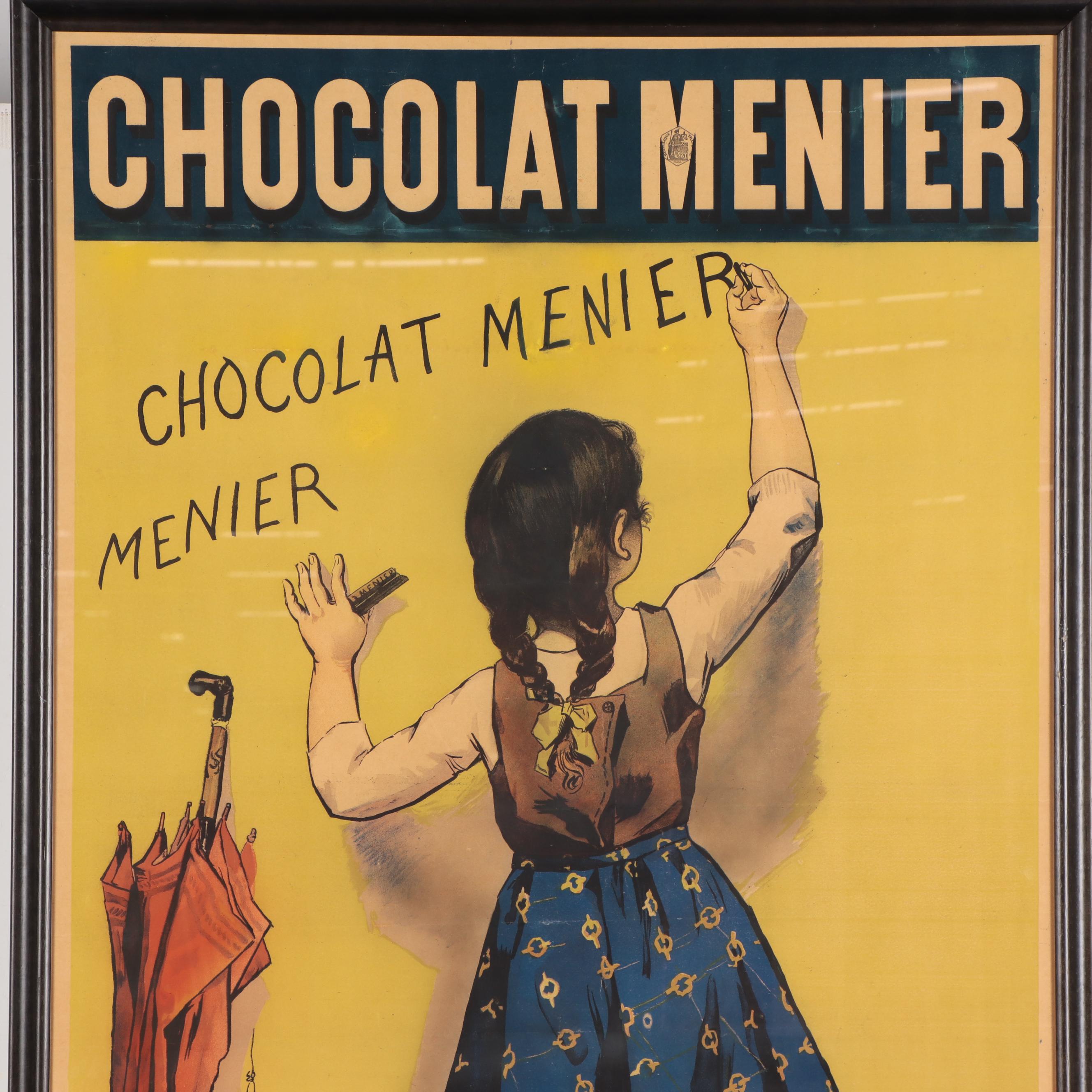 Firmin Bouisset Lithograph Poster "Chocolat Menier," Circa 1900