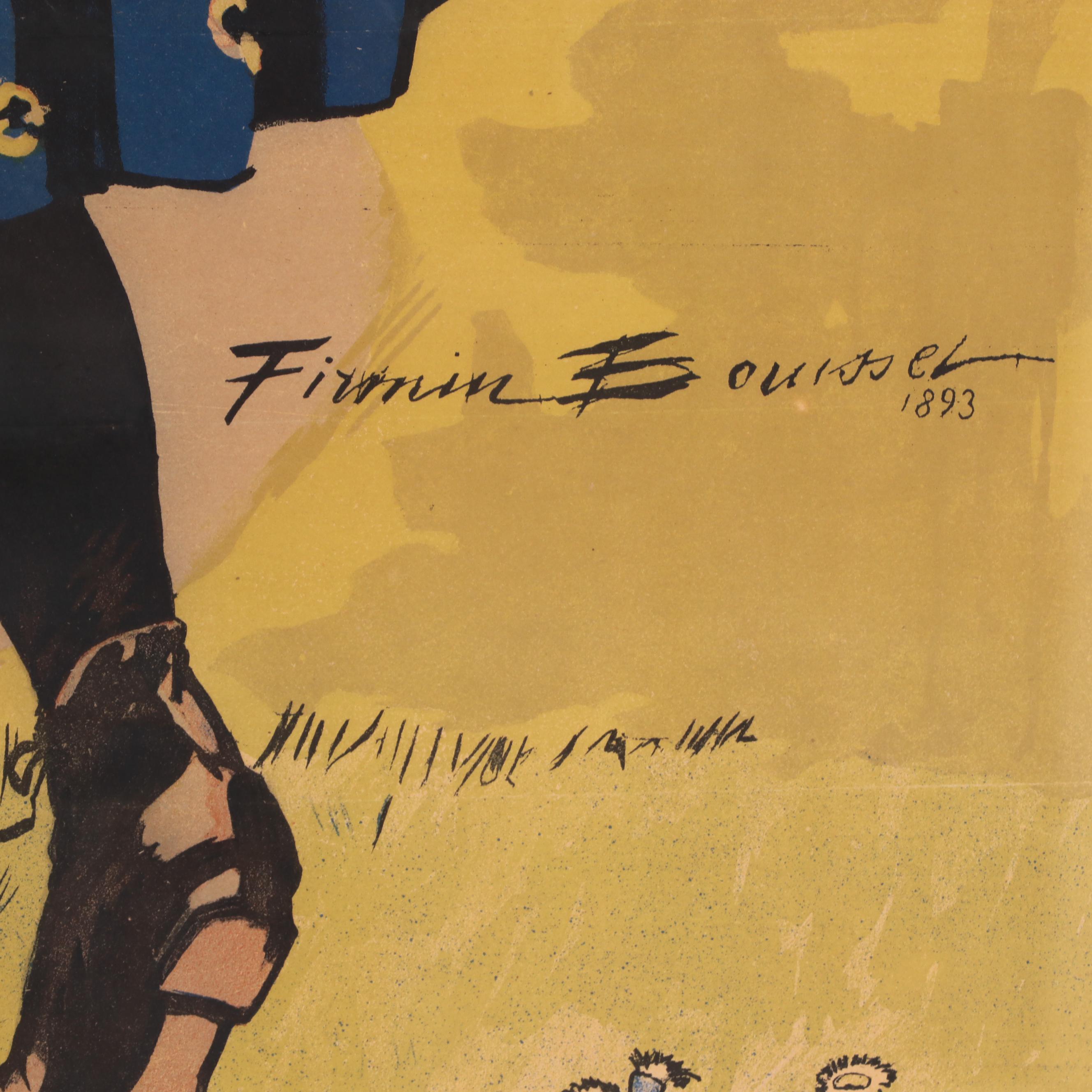 Firmin Bouisset Lithograph Poster "Chocolat Menier," Circa 1900