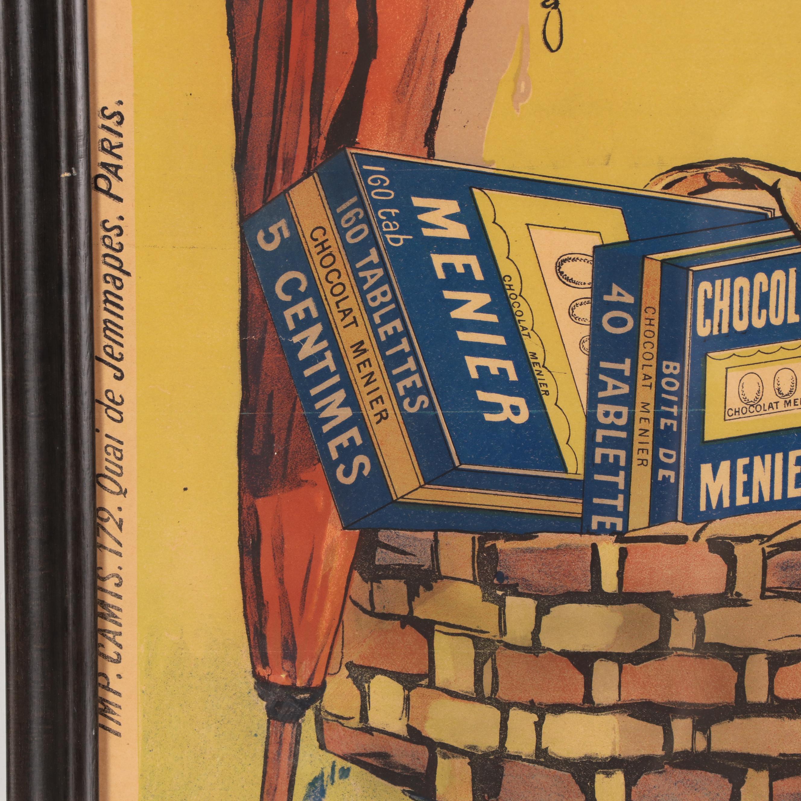 Firmin Bouisset Lithograph Poster "Chocolat Menier," Circa 1900