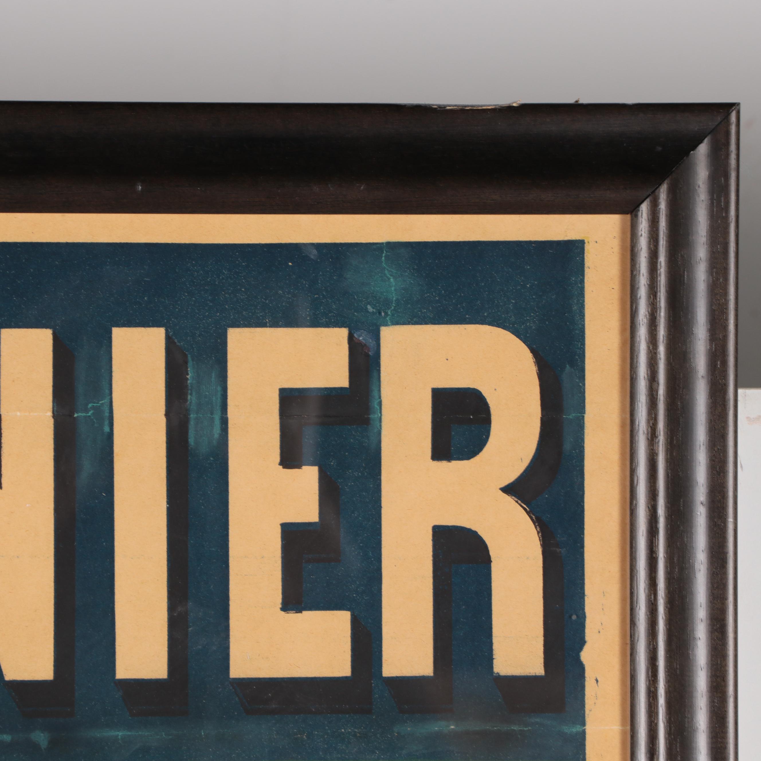 Firmin Bouisset Lithograph Poster "Chocolat Menier," Circa 1900