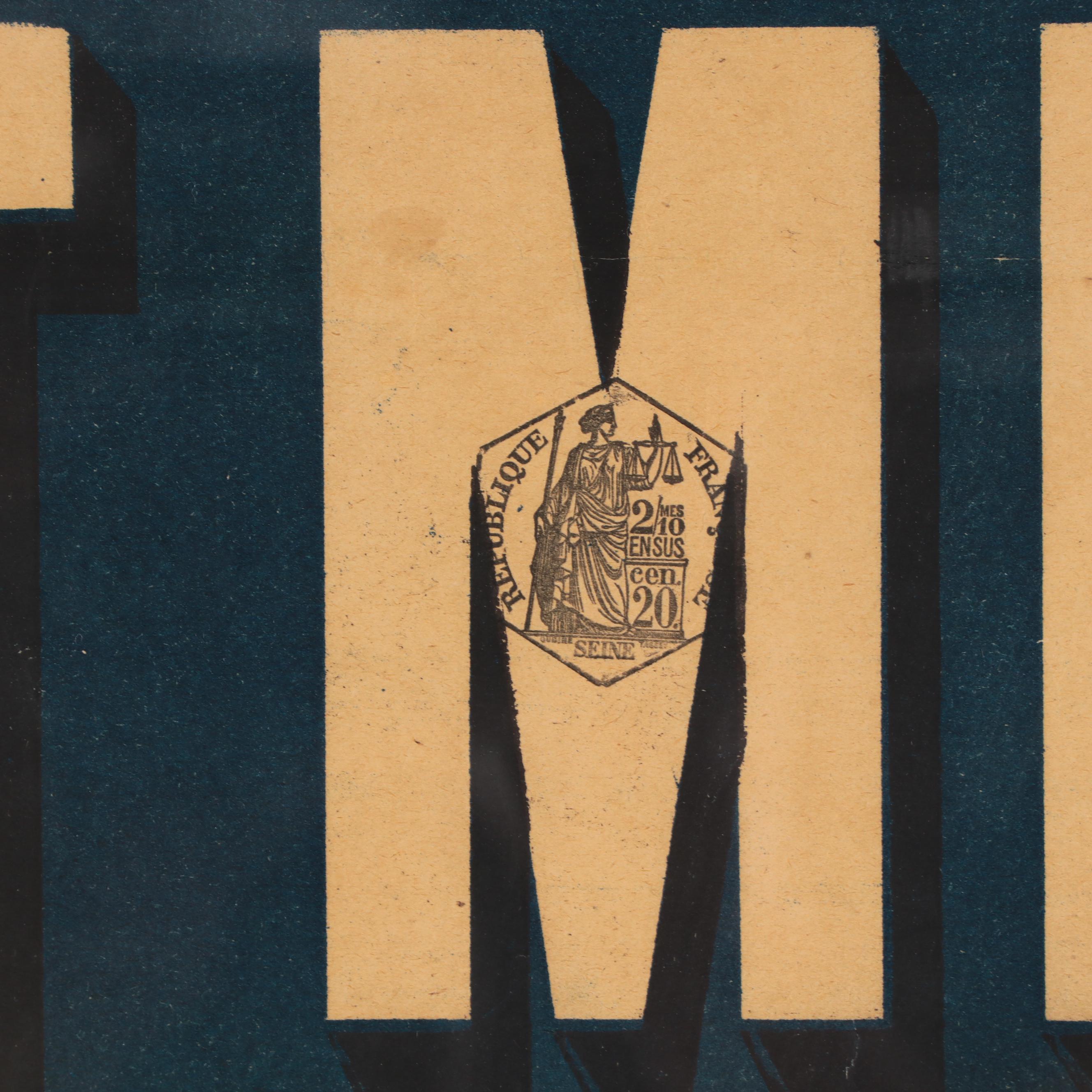 Firmin Bouisset Lithograph Poster "Chocolat Menier," Circa 1900