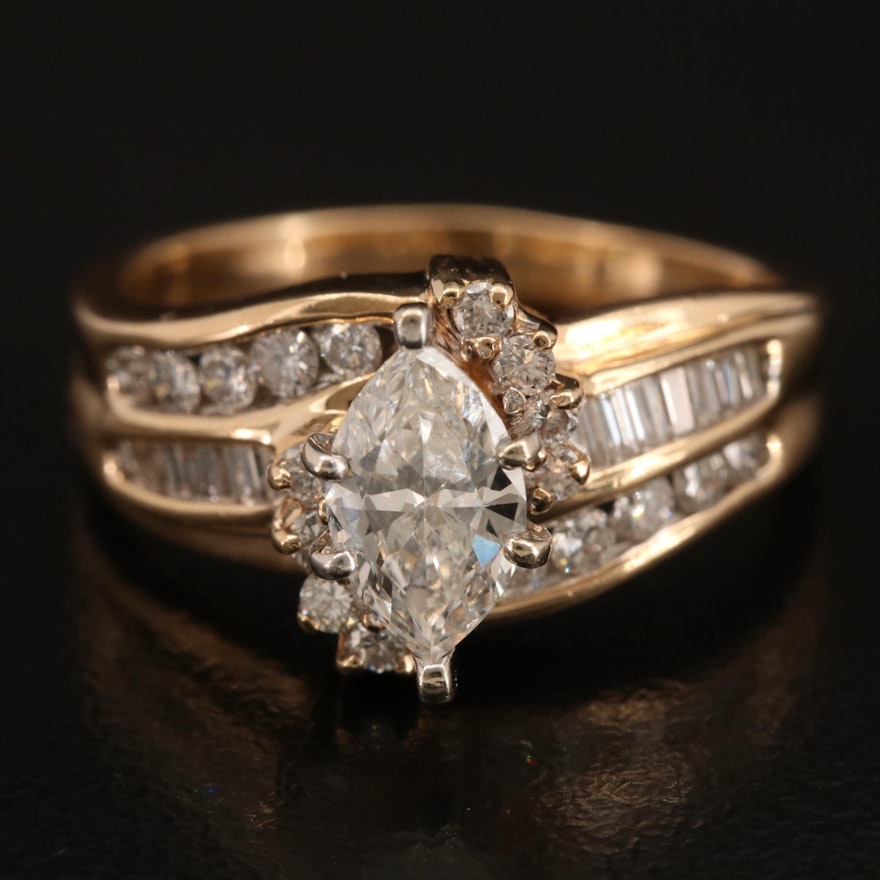 14K 1.43 CTW Diamond Ring