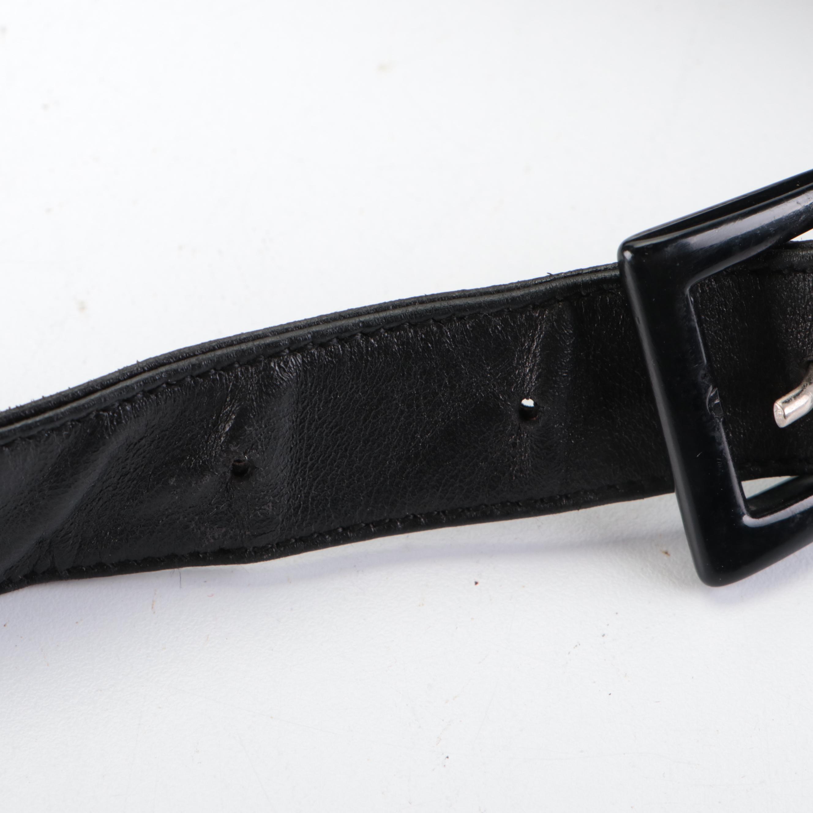 Prada Shoulder Bag in Black Lambskin Leather and Tessuto Nylon