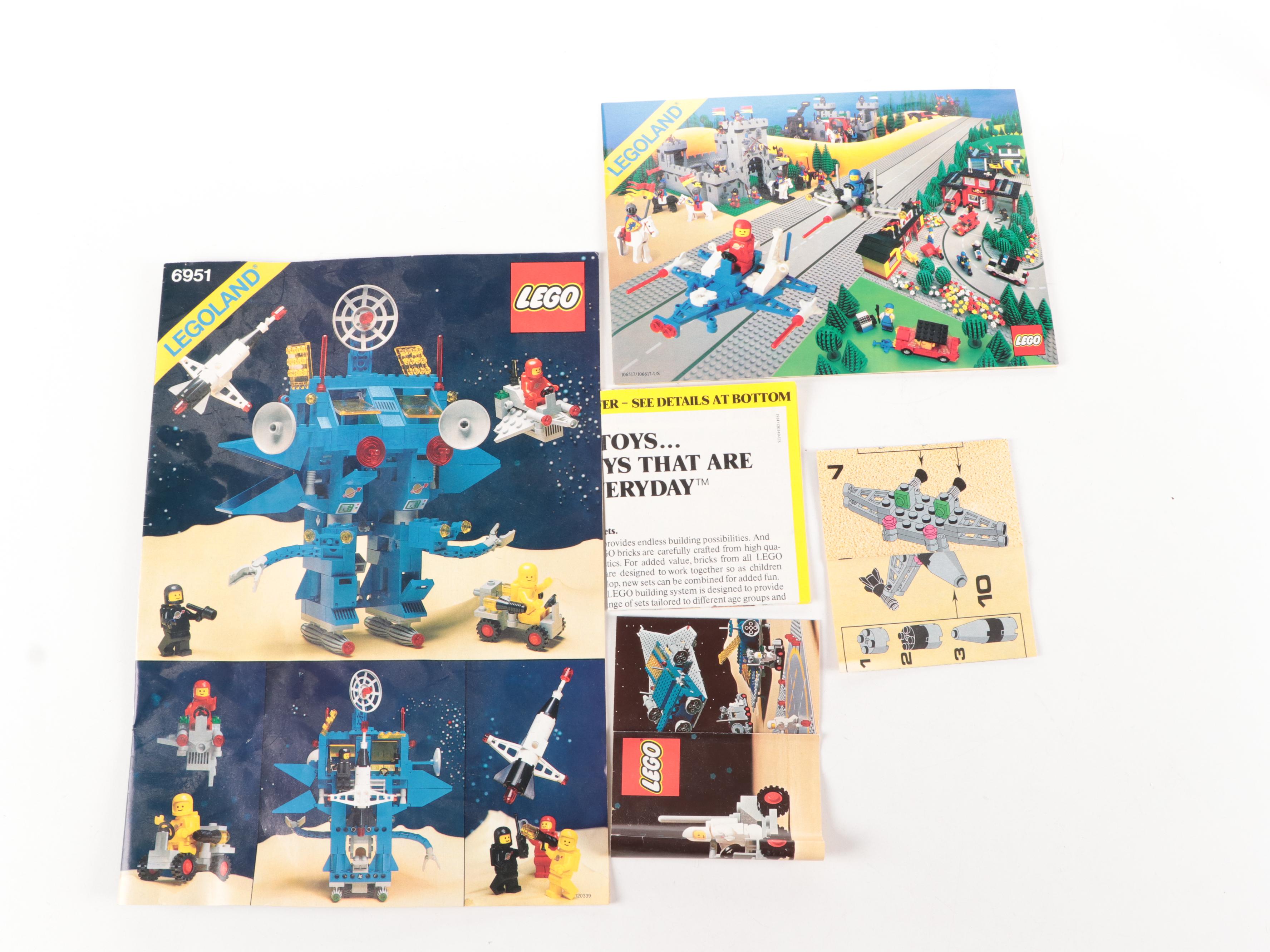 LEGO "Robot Command Center" "#6951" and "Space Supply Station" "#6930" Sets