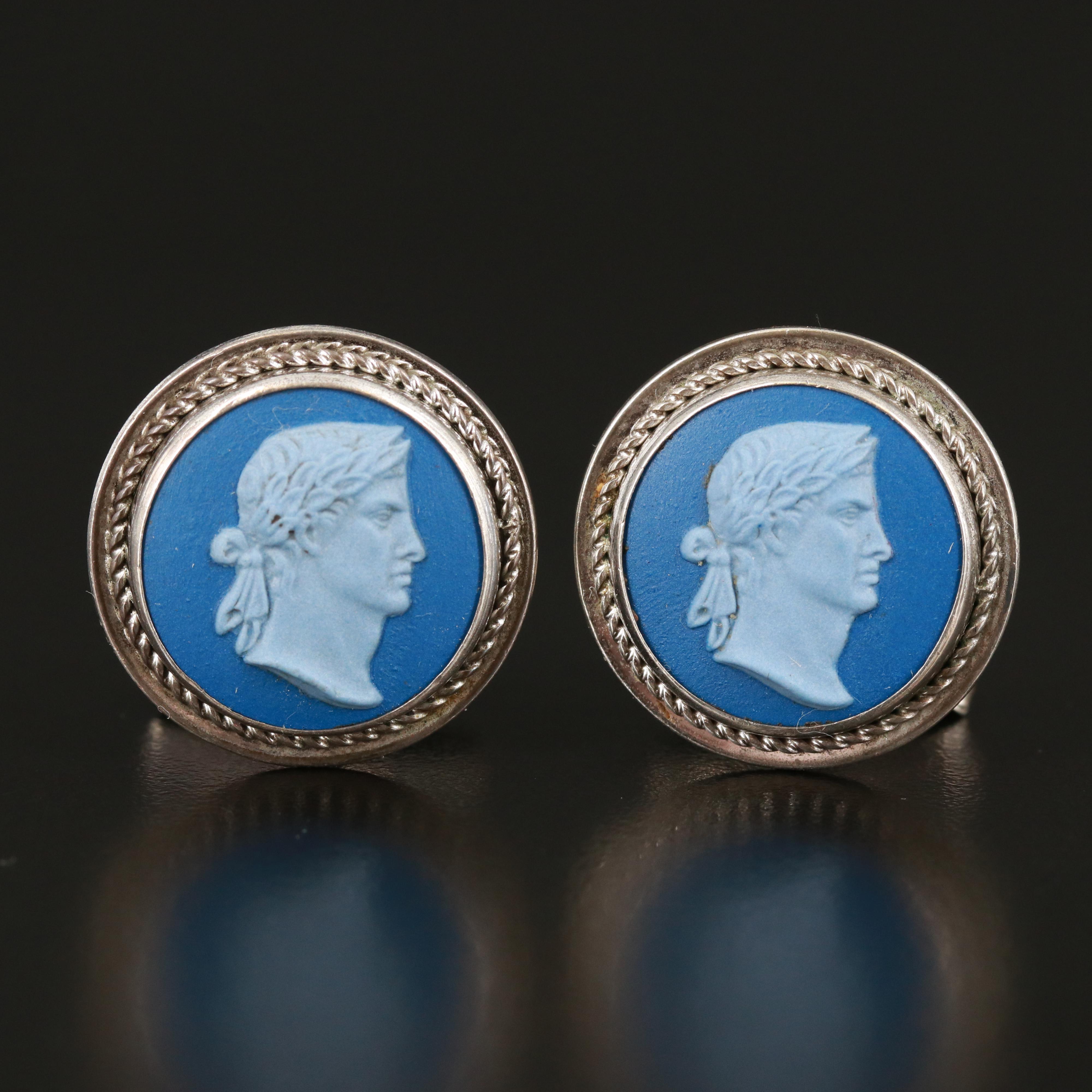 Vintage Sterling Wedgwood Cufflinks
