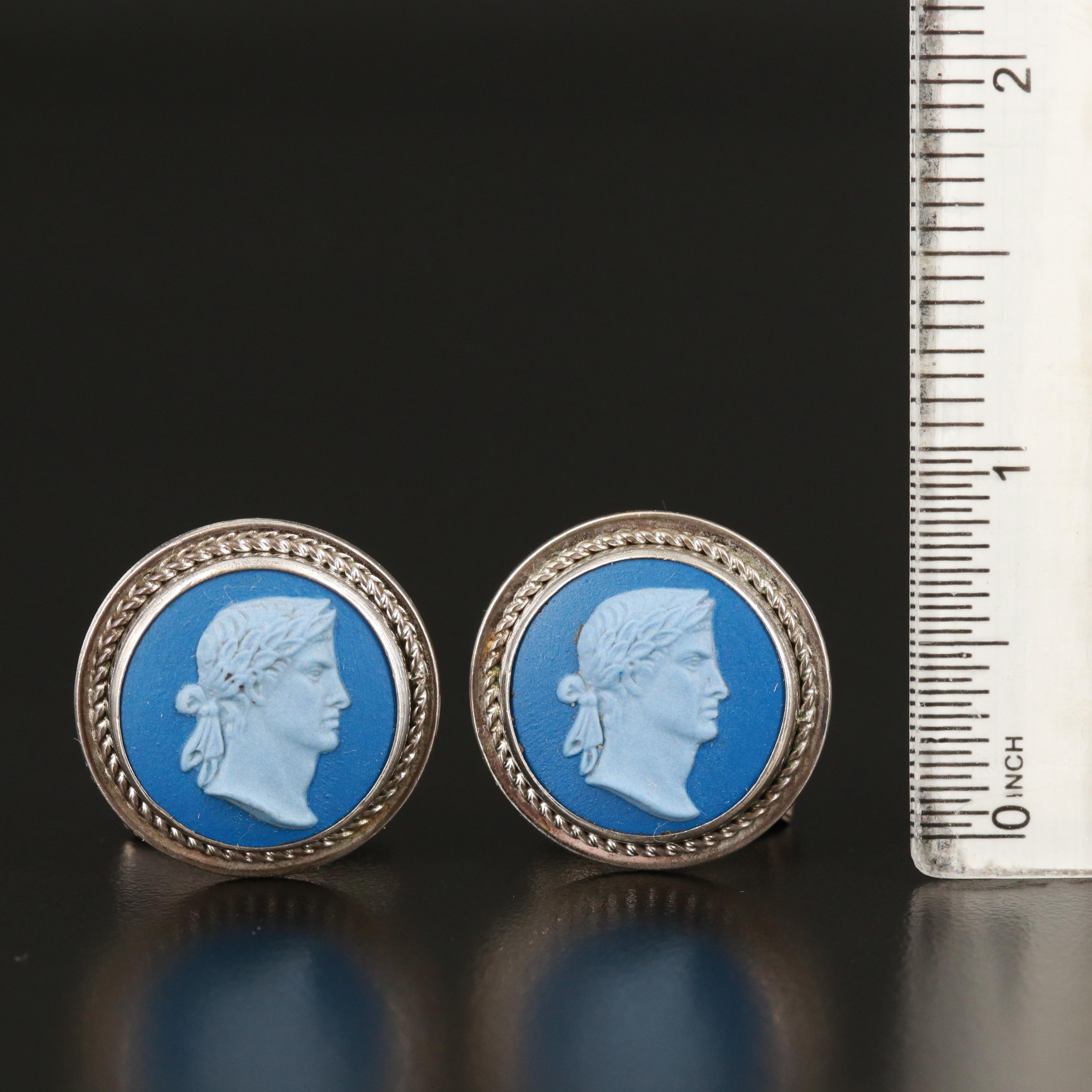 Vintage Sterling Wedgwood Cufflinks