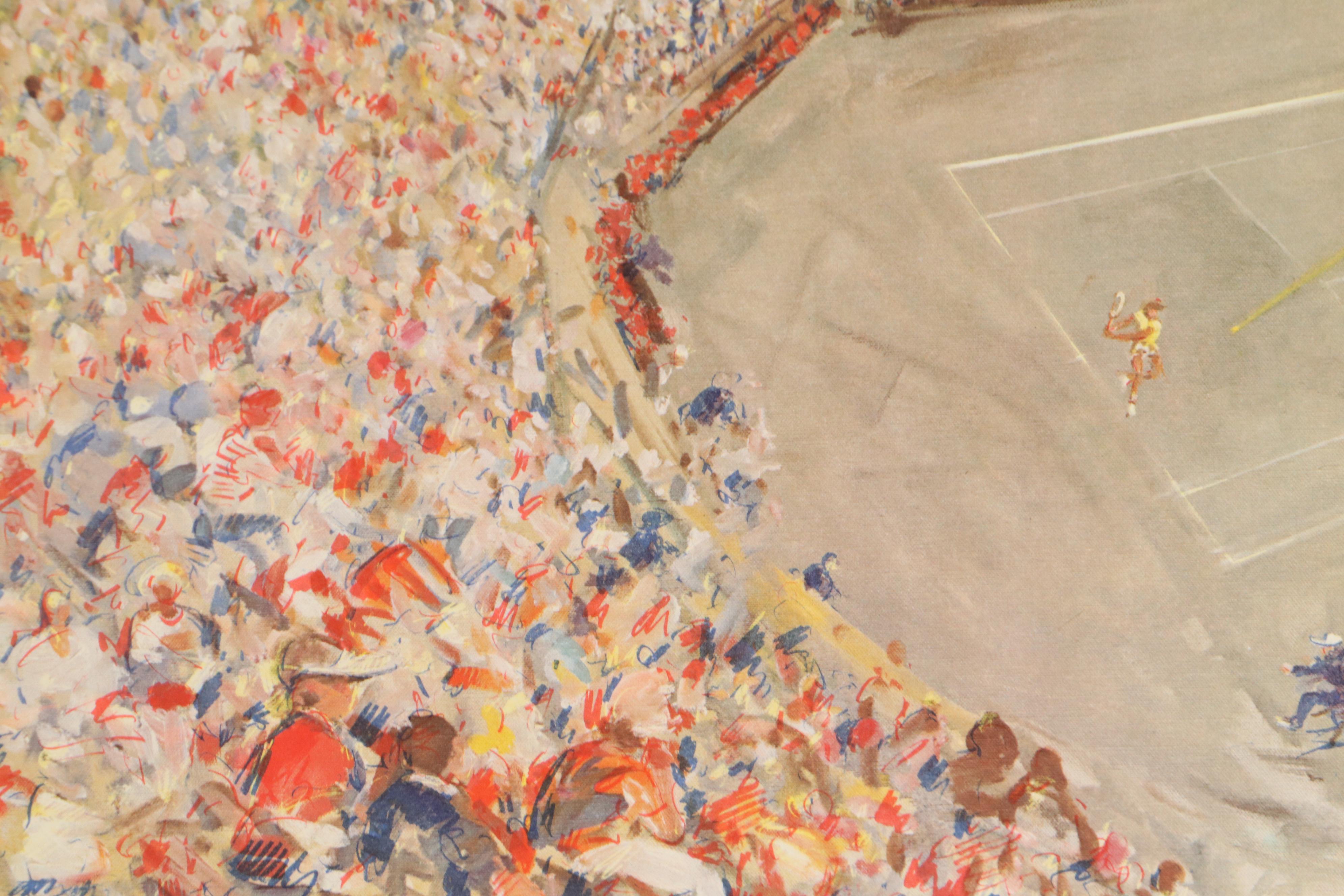 Kamil Kubik Offset Lithograph of U.S. Open Tennis