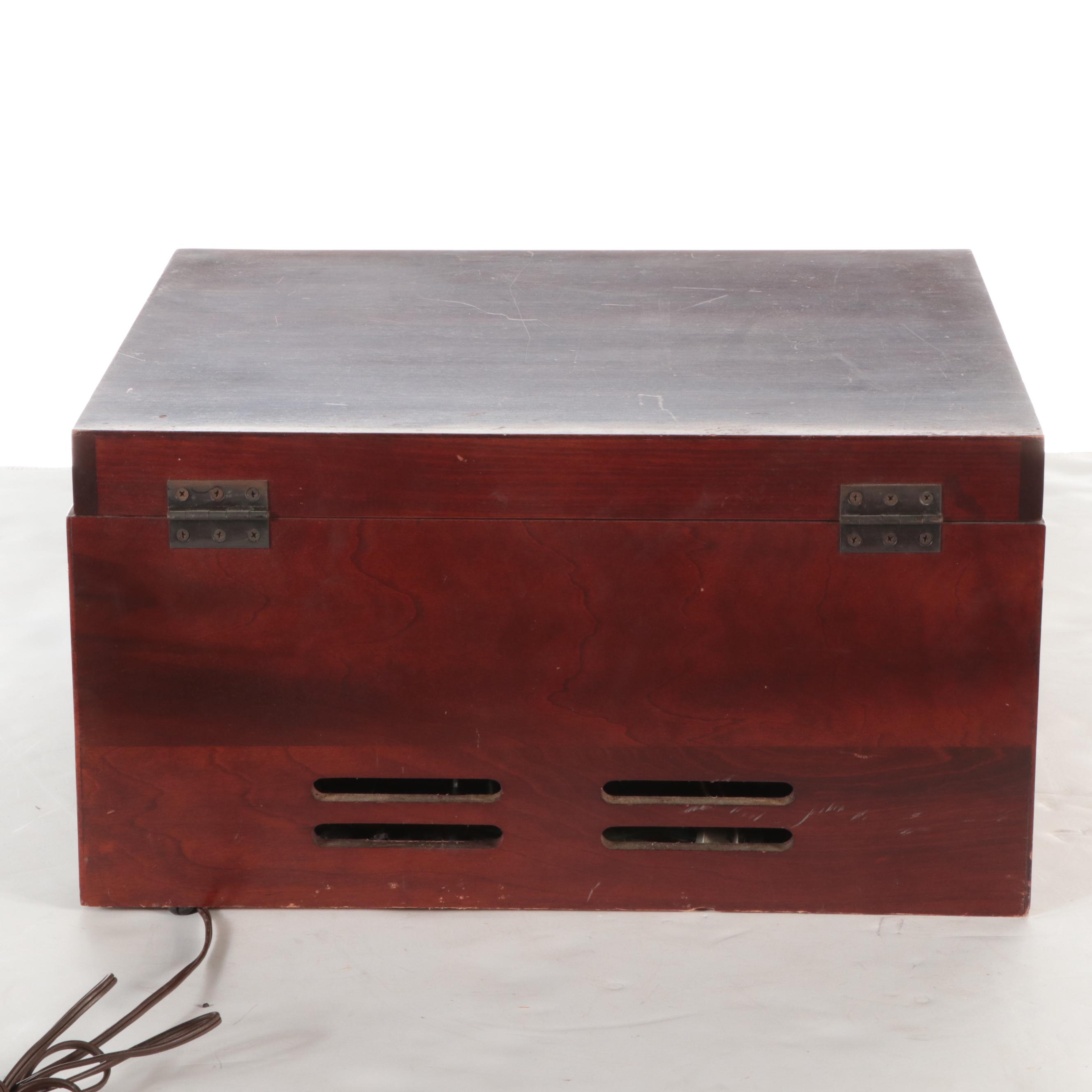 Columbia 360 K2 Phonograph Record Player, 1950s, and Records