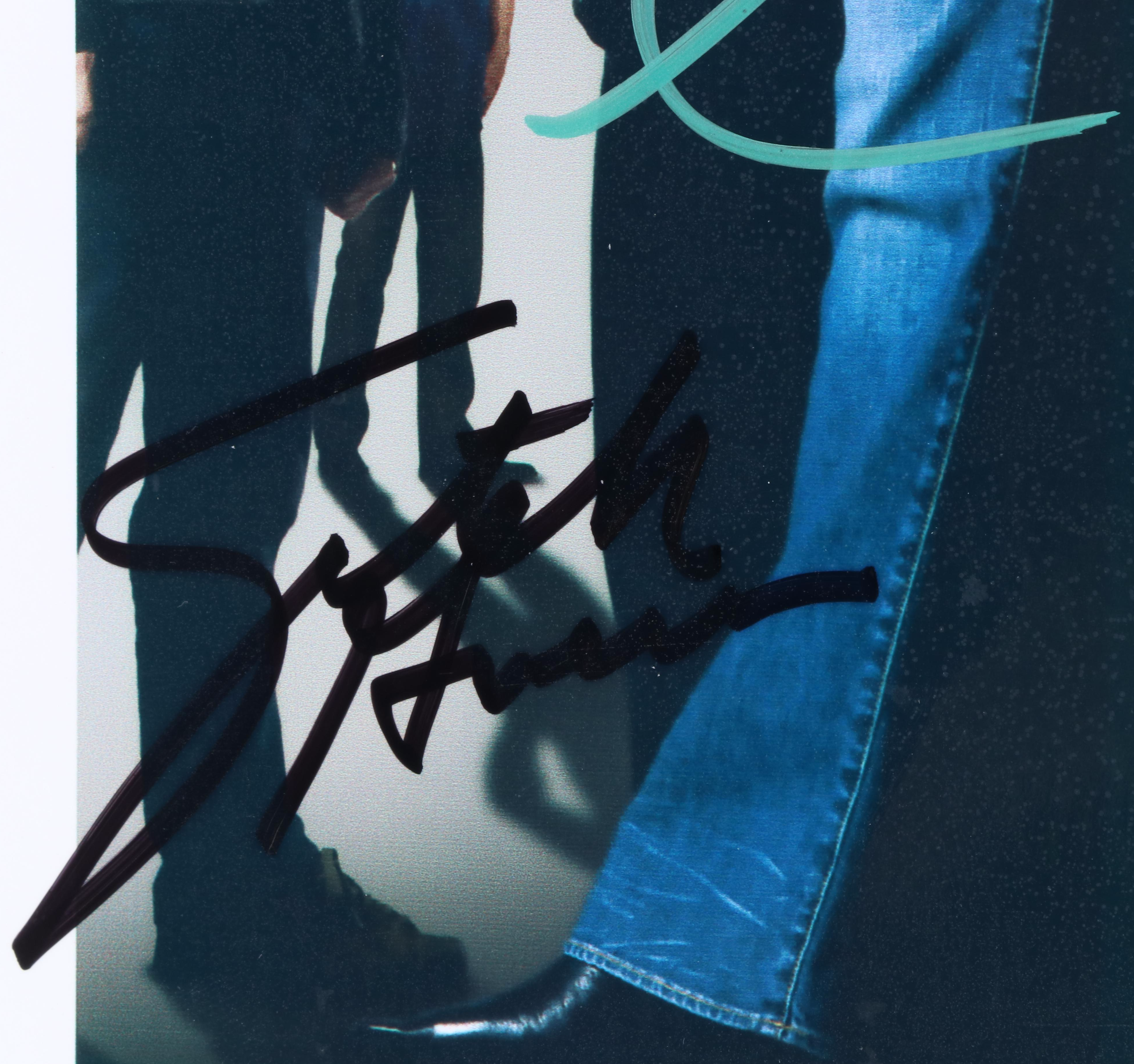 Mark Wahlberg and Charlize Theron Signed "The Italian Job" Signed Movie Print