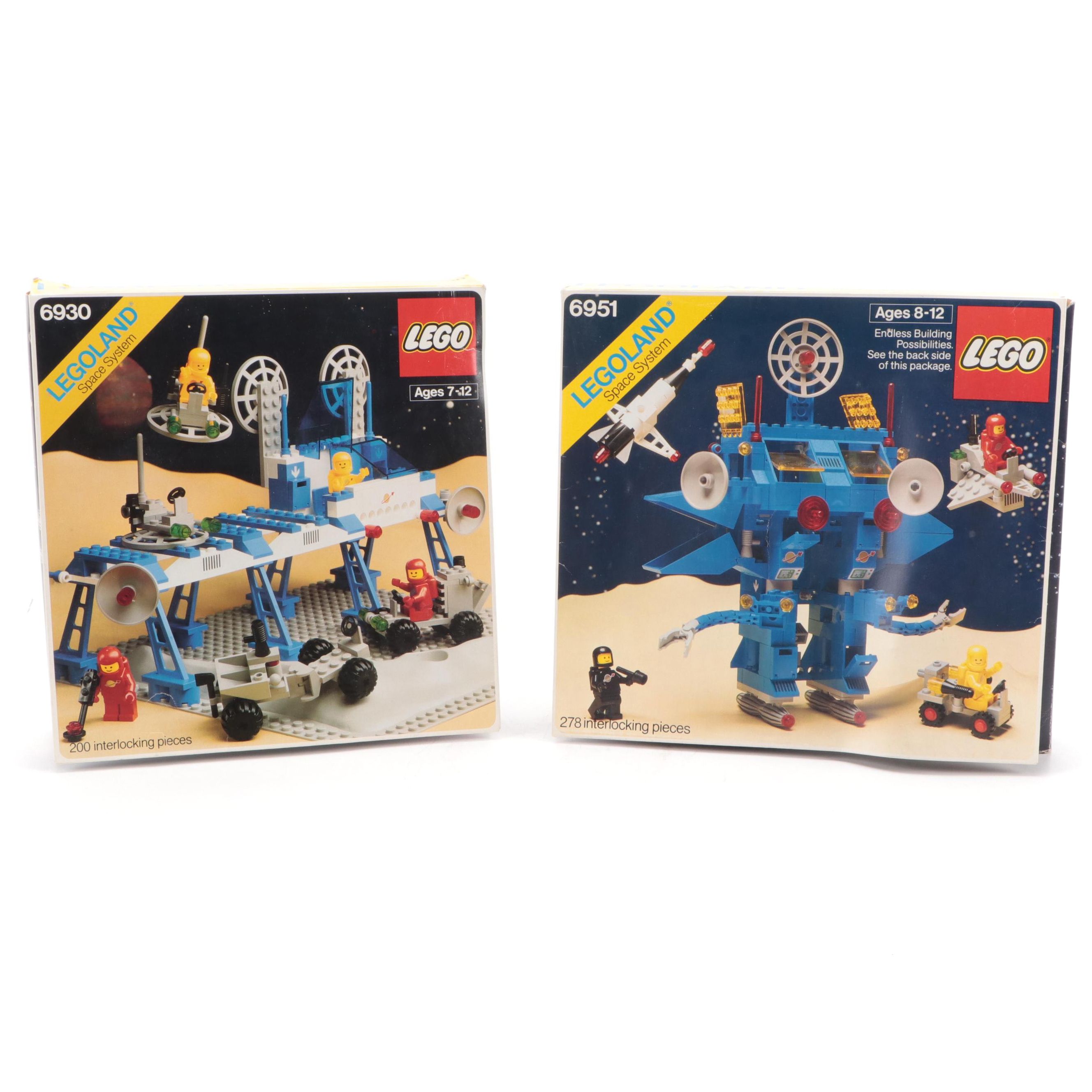 LEGO "Robot Command Center" "#6951" and "Space Supply Station" "#6930" Sets