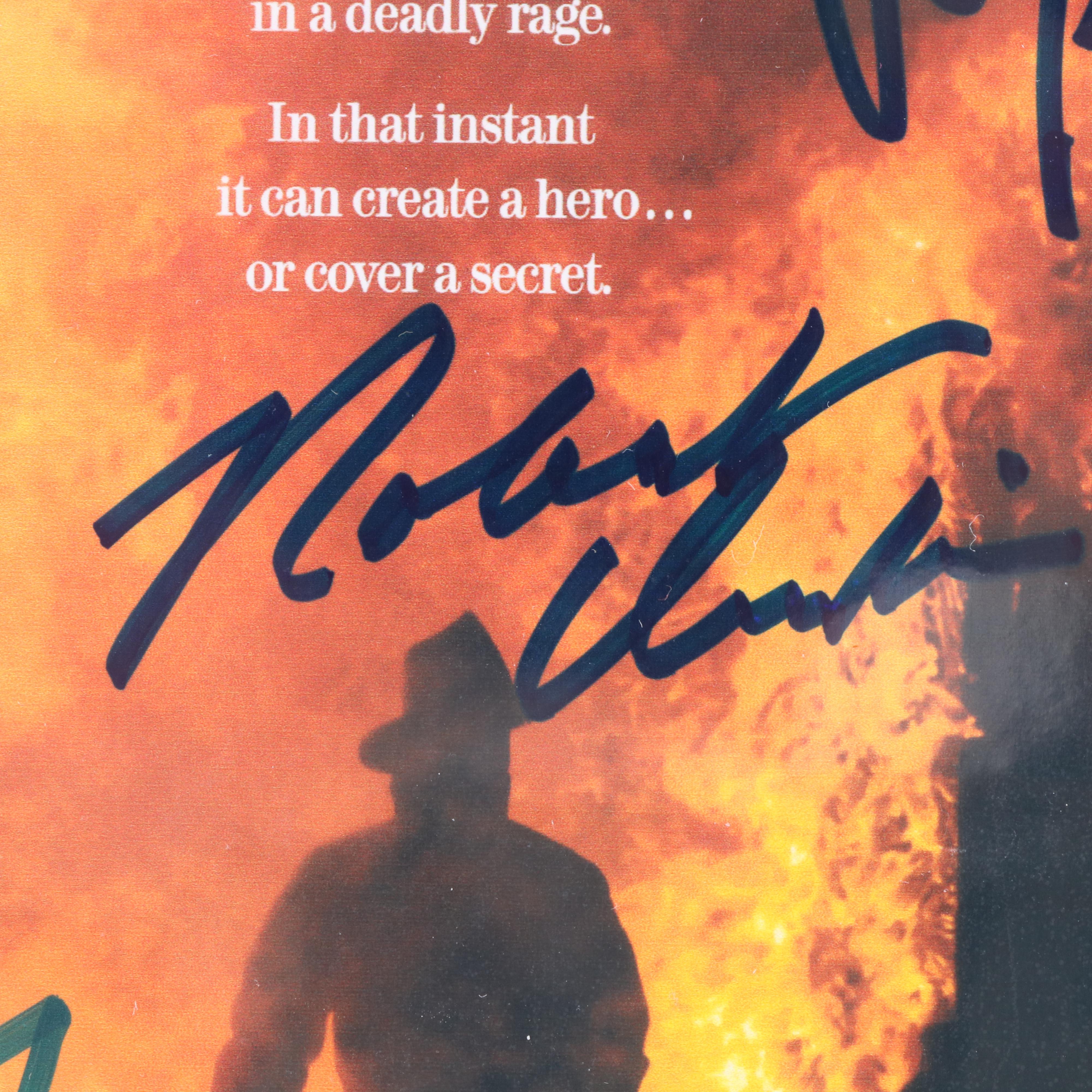 Kurt Russell, Donald Sutherland, and William Baldwin Signed "Backdraft" Print