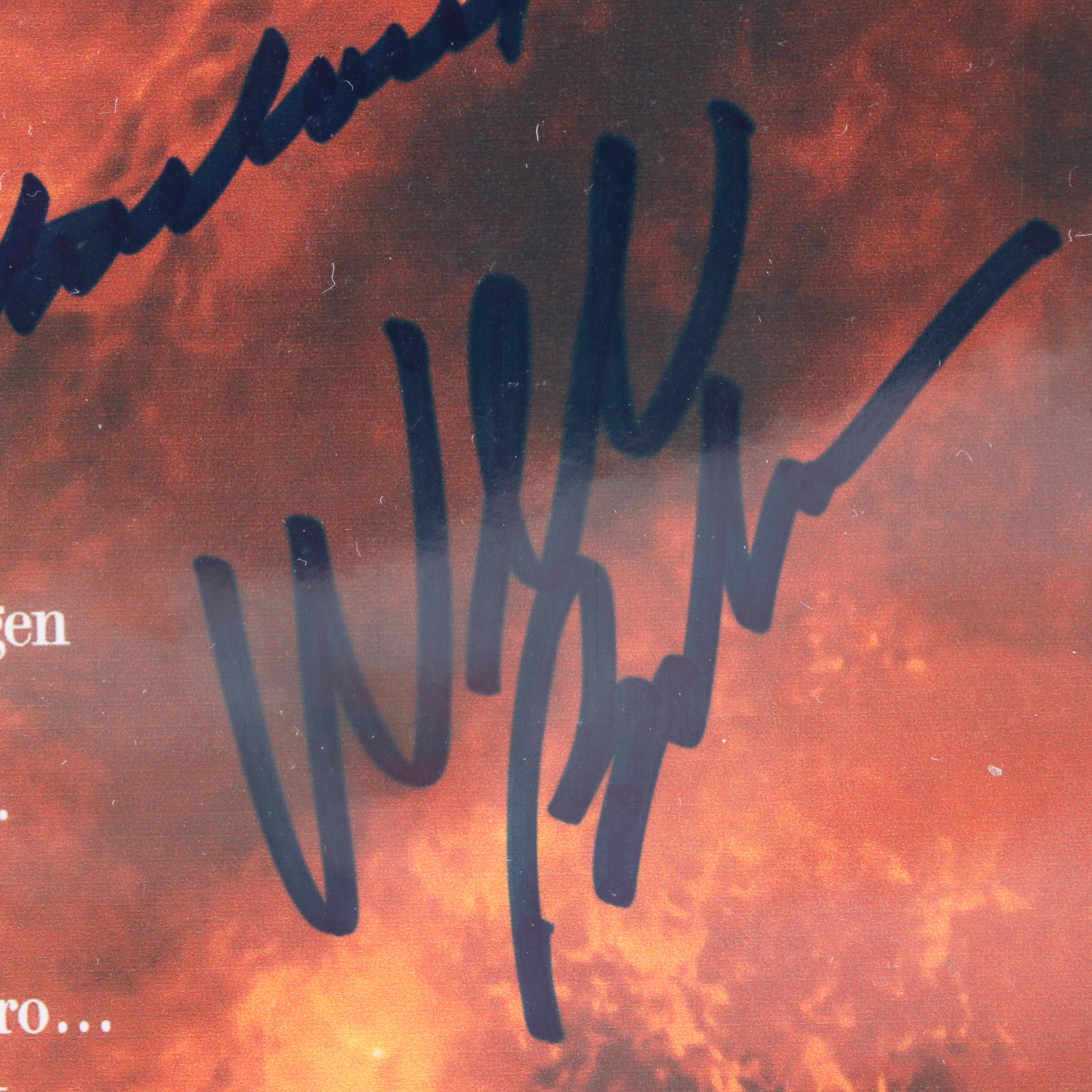 Kurt Russell, Donald Sutherland, and William Baldwin Signed "Backdraft" Print