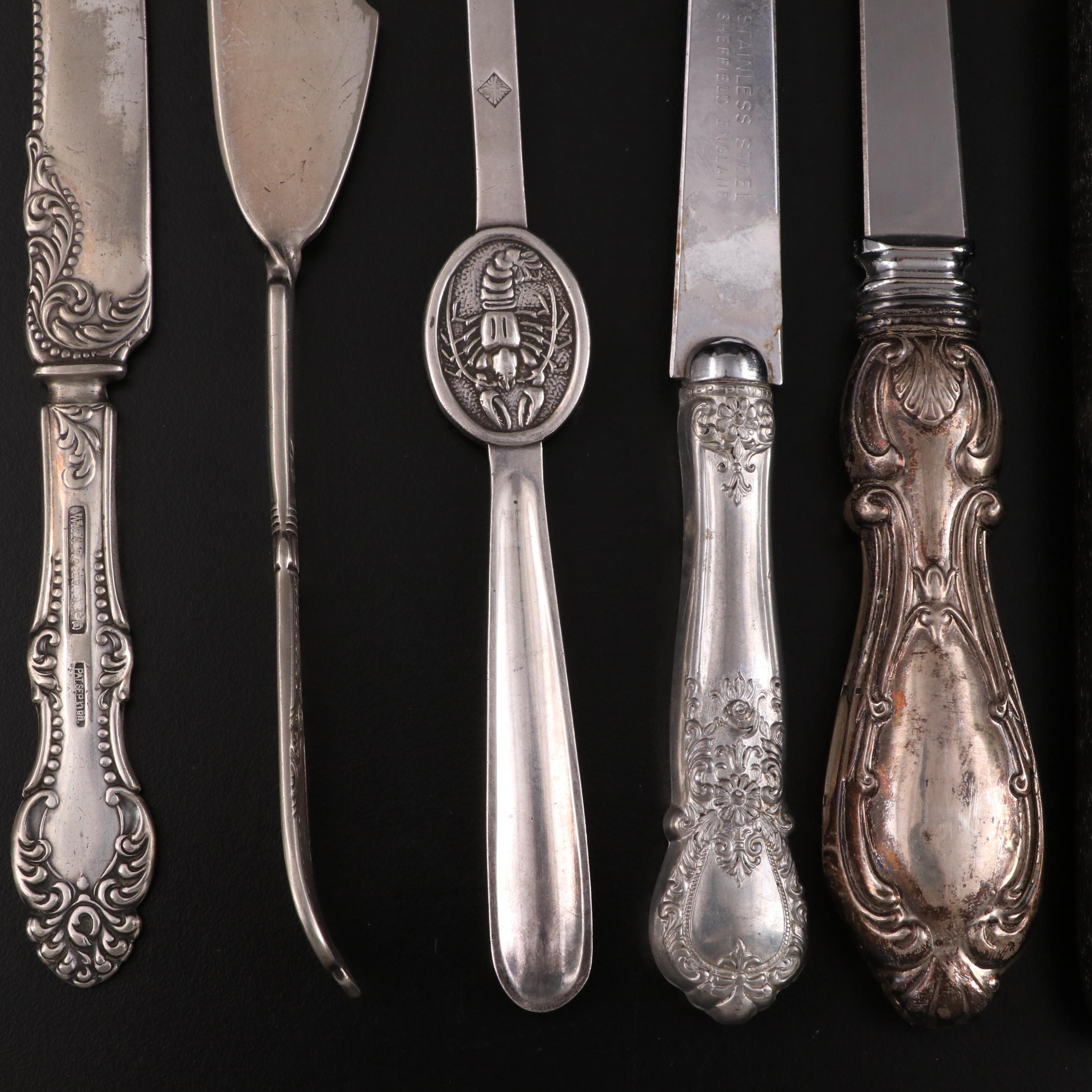 Sterling Silver and Other Silver Flatware, Letter Openers and More