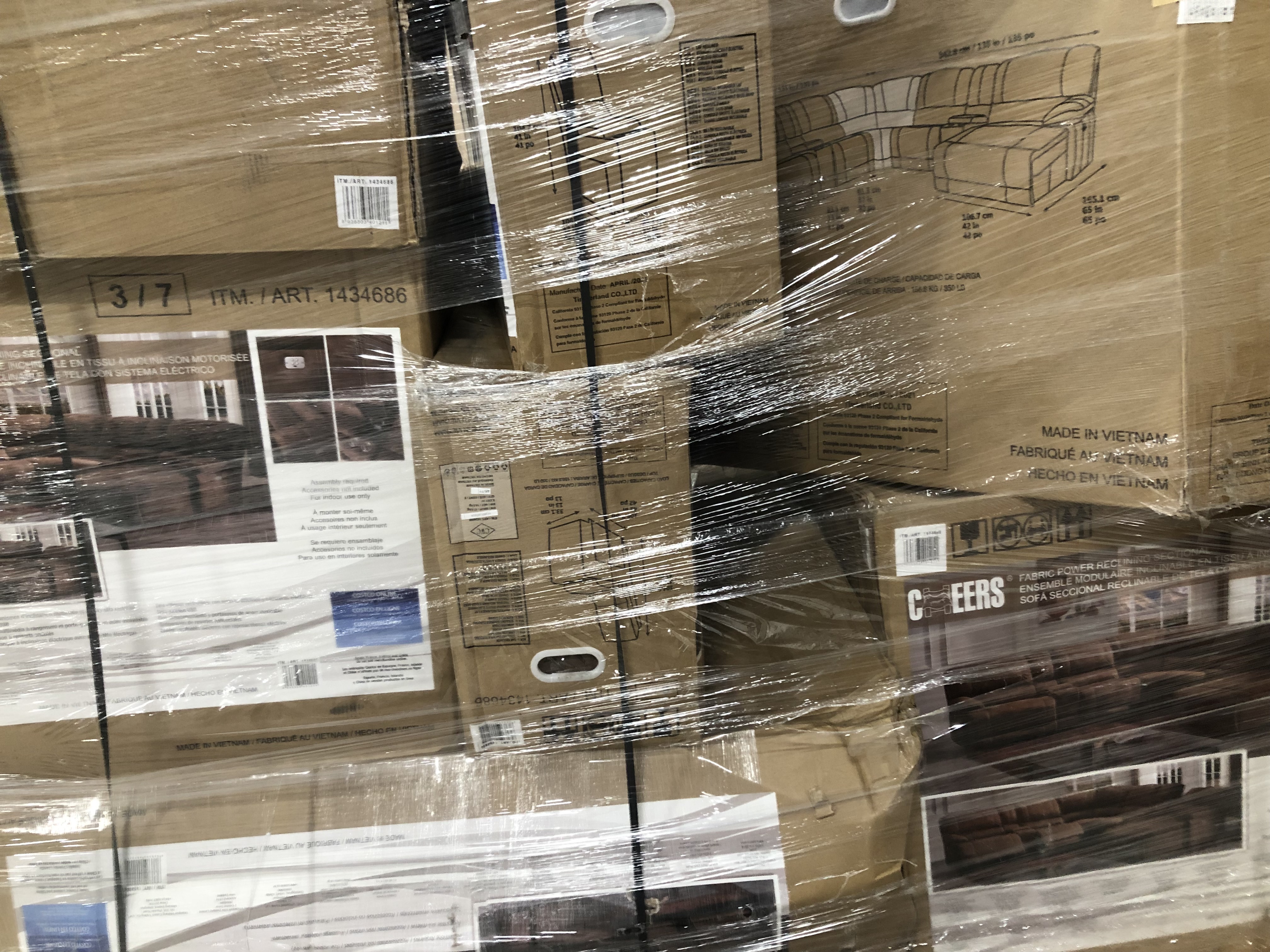 Petaluma Faux Suede Power Reclining Sectional with Chaise