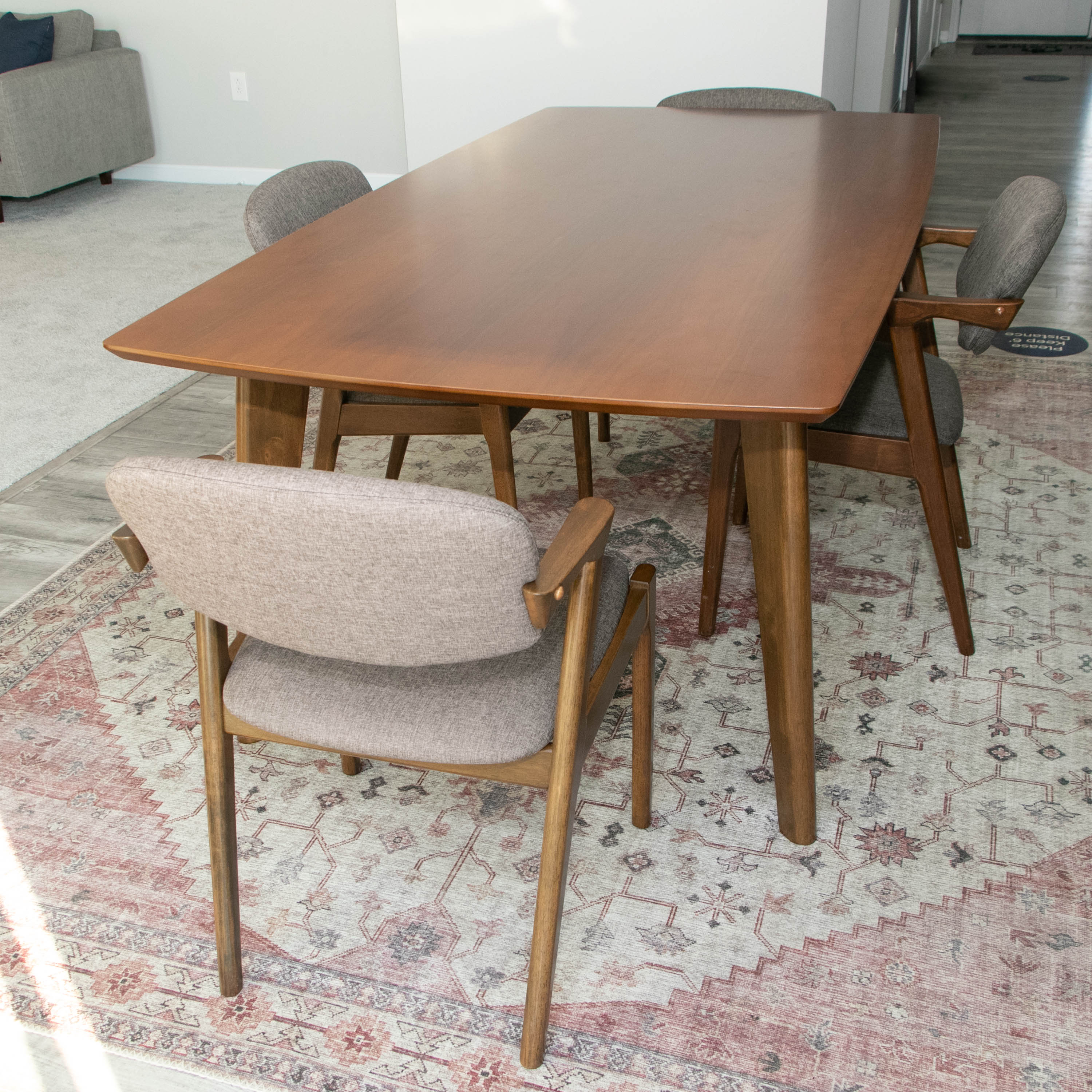Coaster Furniture "Malone" Mid Century Modern Style Five-Piece Dining Set