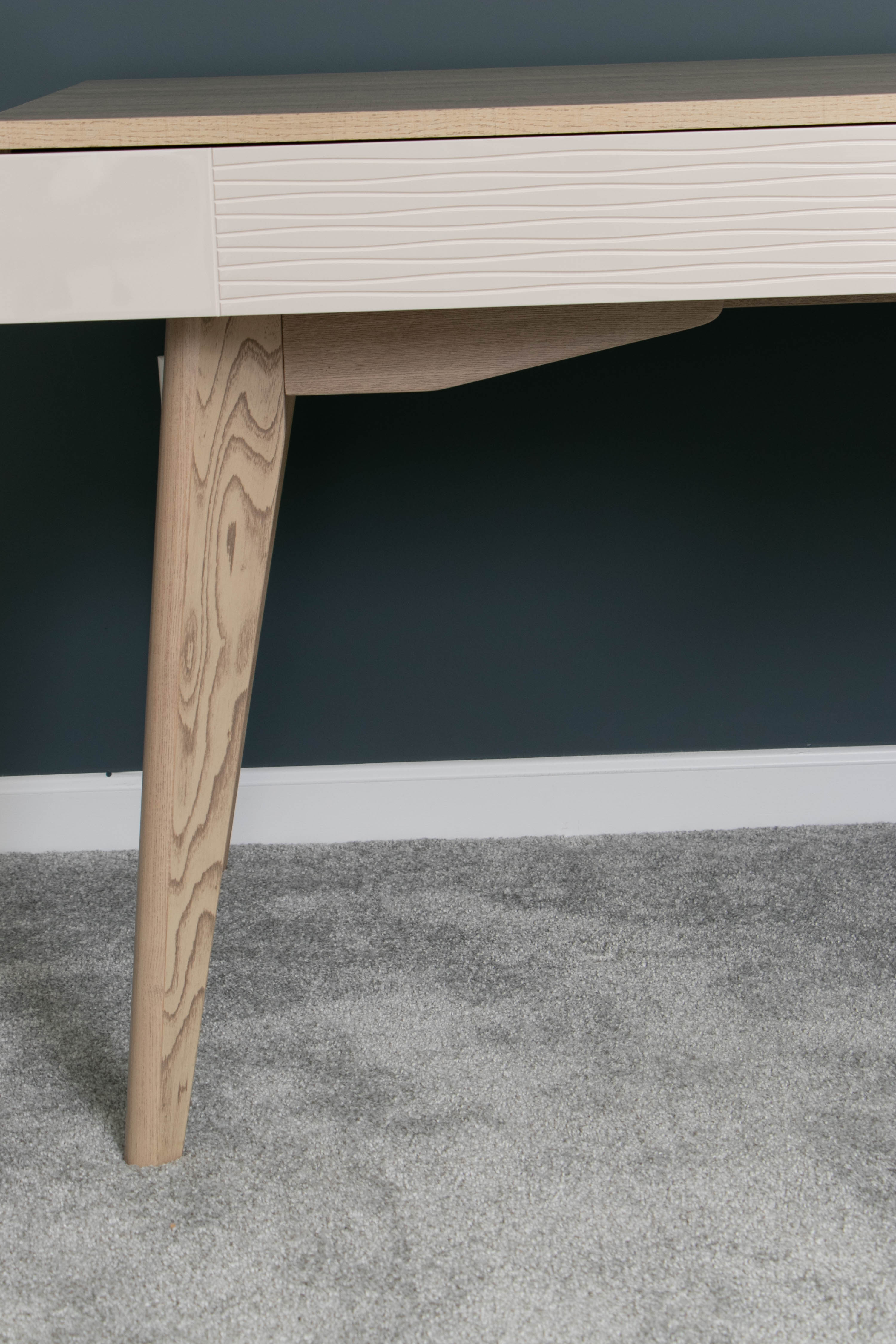 New Pacific Direct "Arnett" Two-Drawer Laminate and Wood Desk