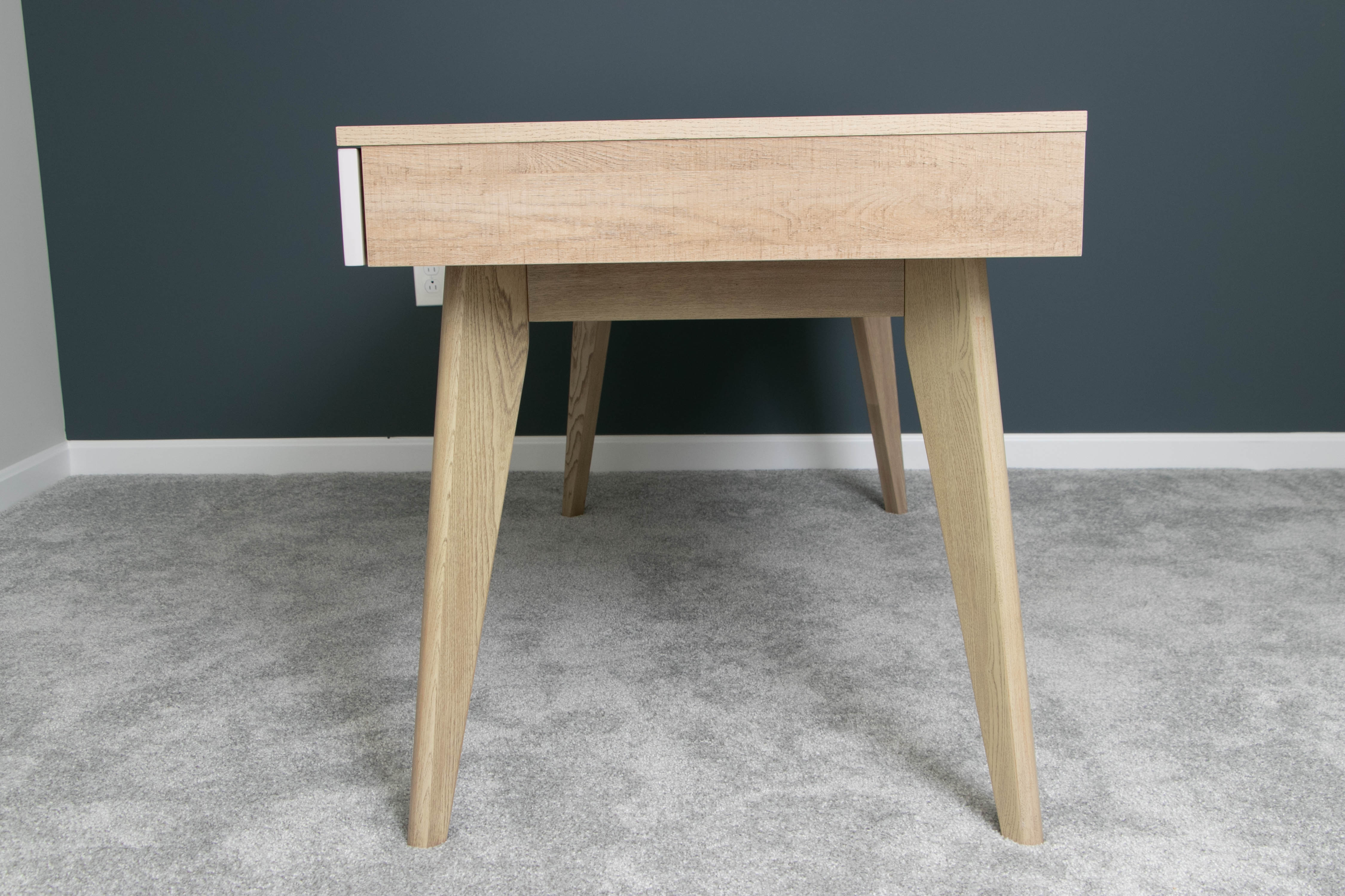 New Pacific Direct "Arnett" Two-Drawer Laminate and Wood Desk