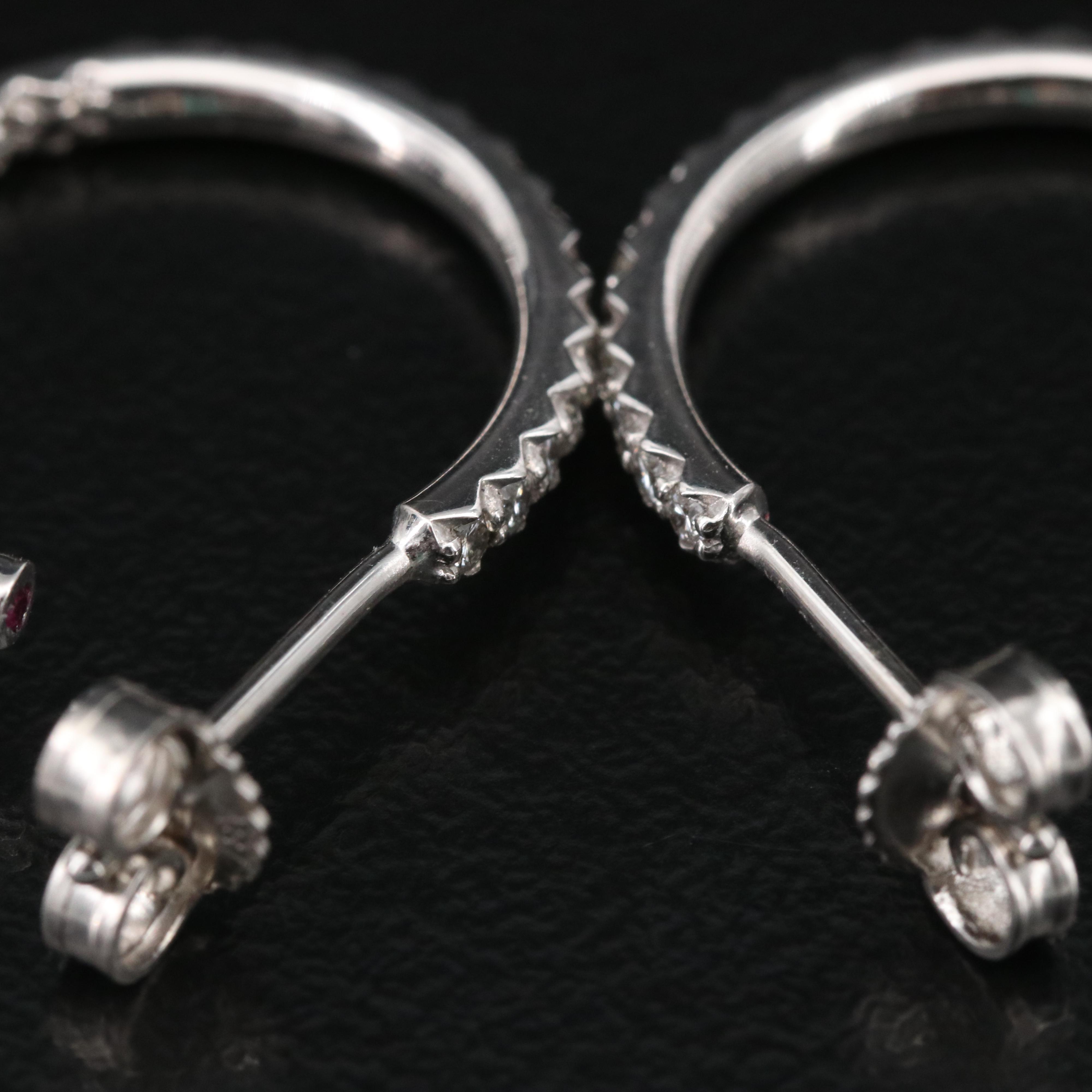 Roberto Coin 18K 0.65 CTW Diamond Inside-Out Hoop Earrings