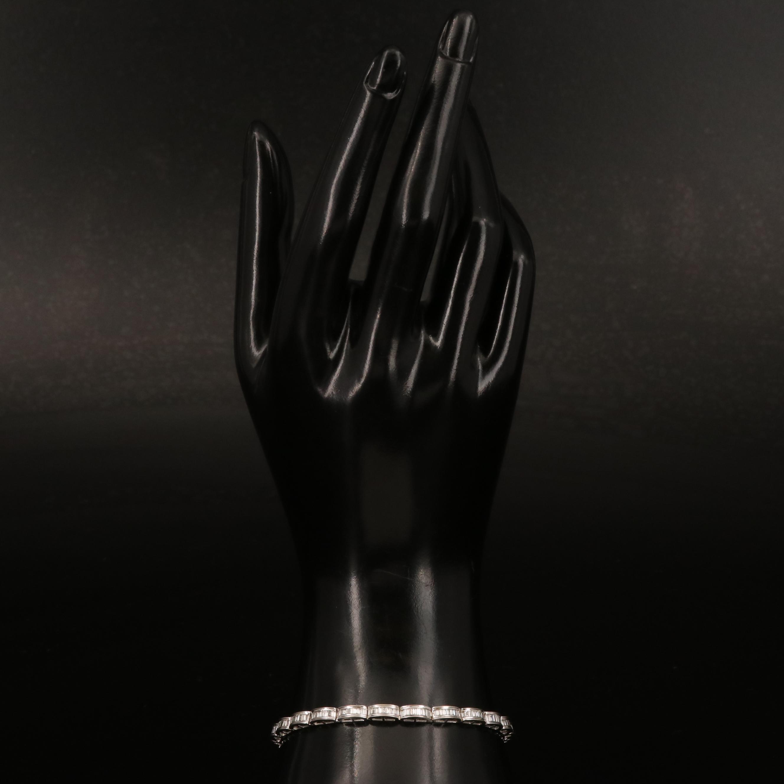 14K 2.94 CTW Diamond Curved Link Bracelet