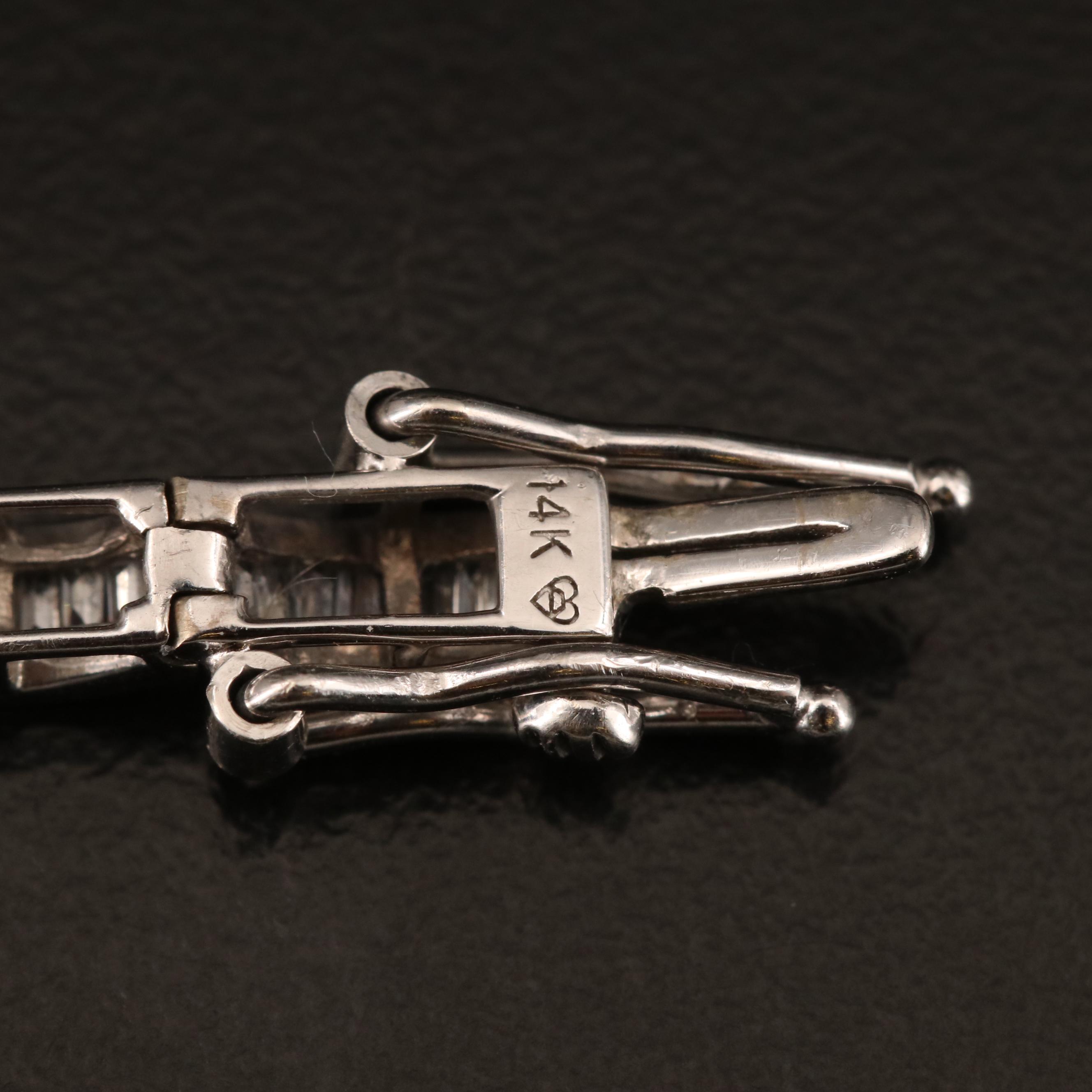 14K 2.94 CTW Diamond Curved Link Bracelet